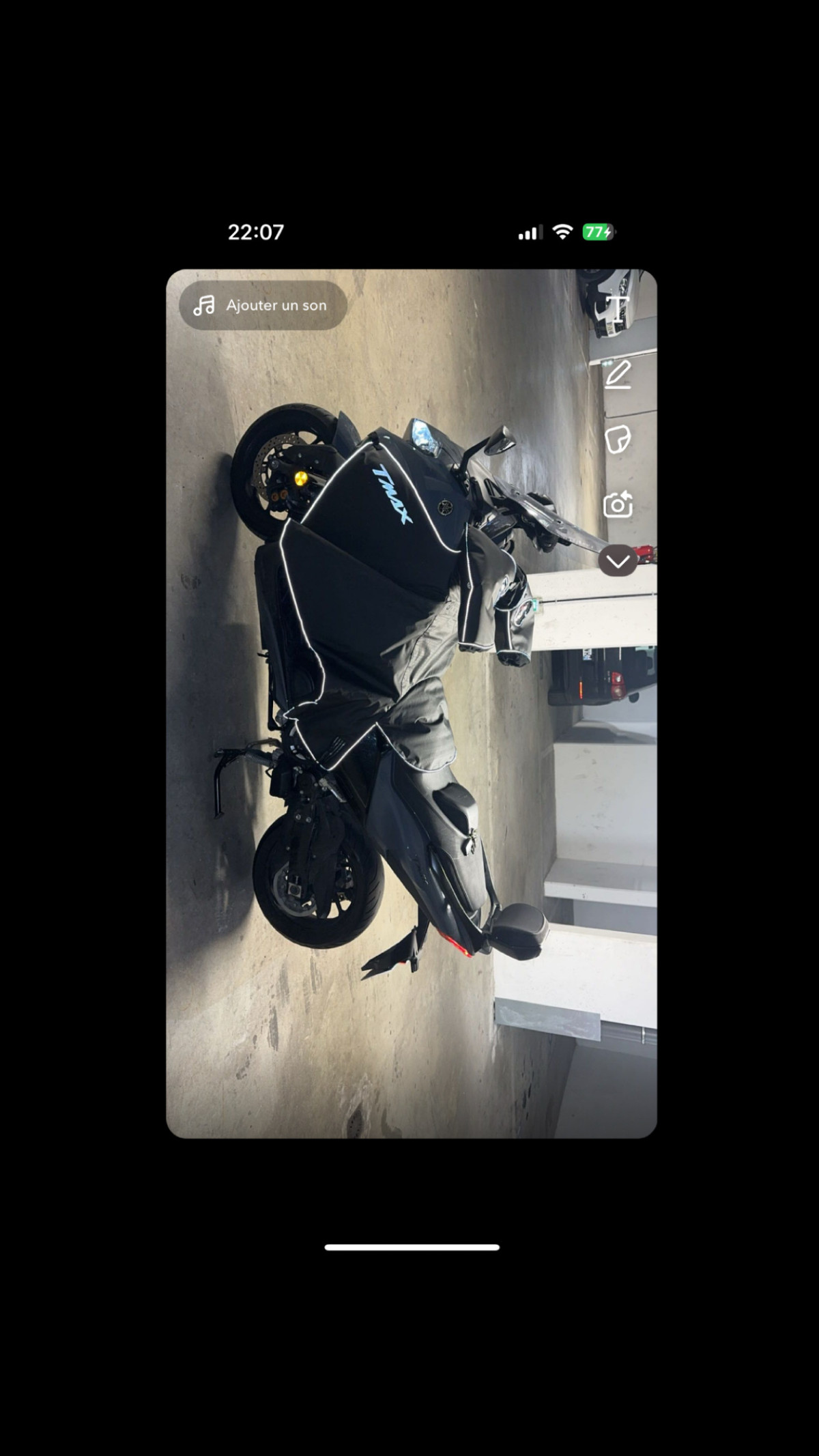 T max 560 14500 kilomètres révision effectuer yamaha jupe manchons quad lock