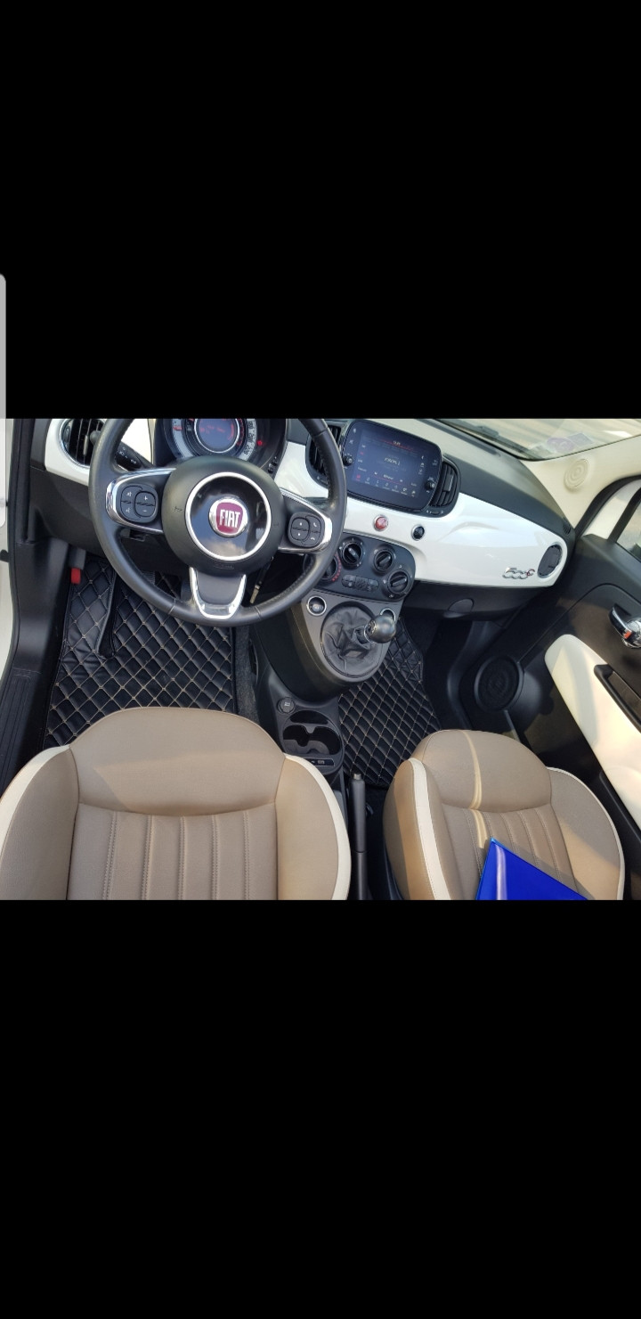 Fiat500 Cabriolet 1ere main toutes Opts française 24.000kms 10.500e