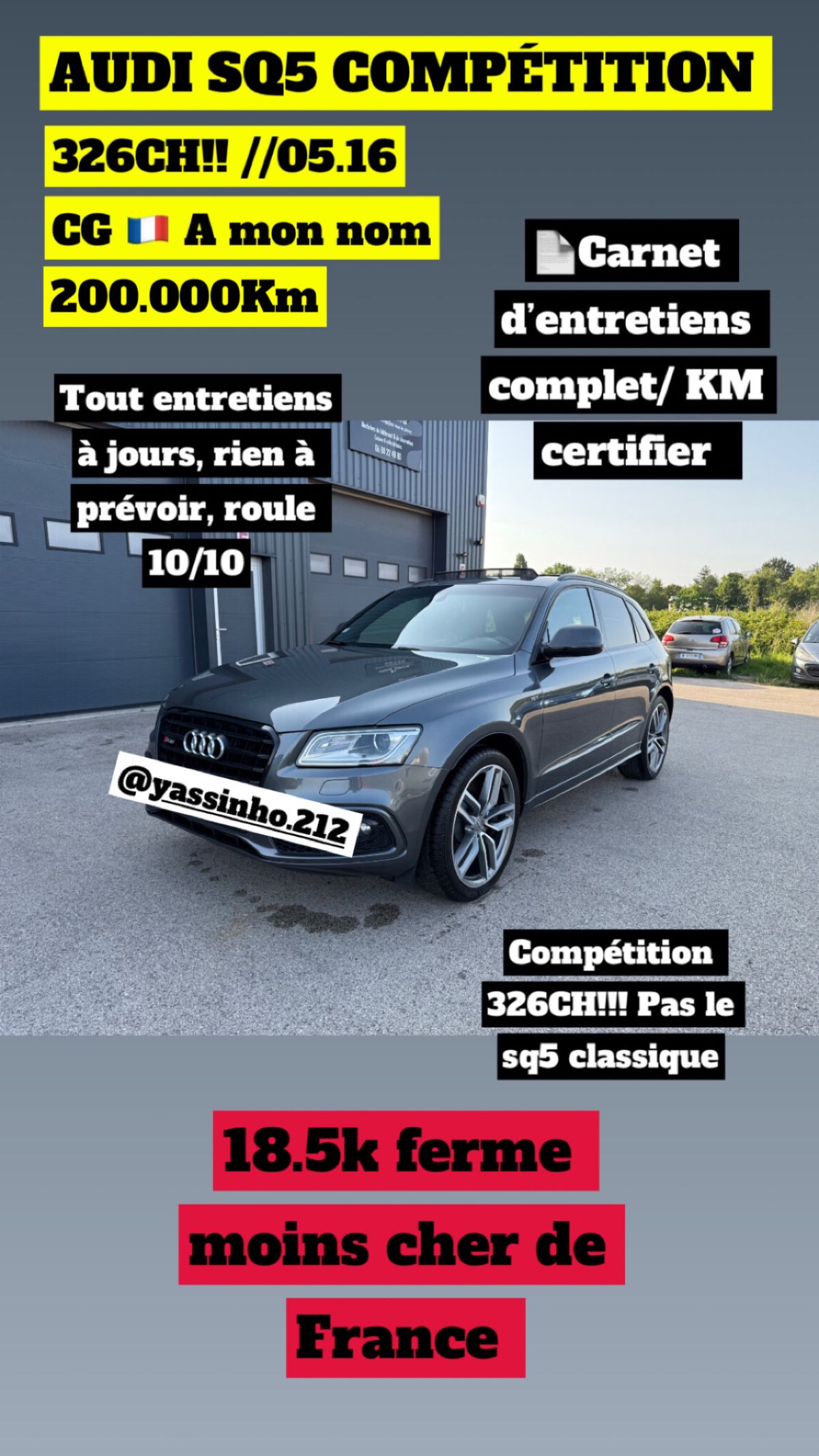 AUDI SQ5 326 ch competition 🇫🇷