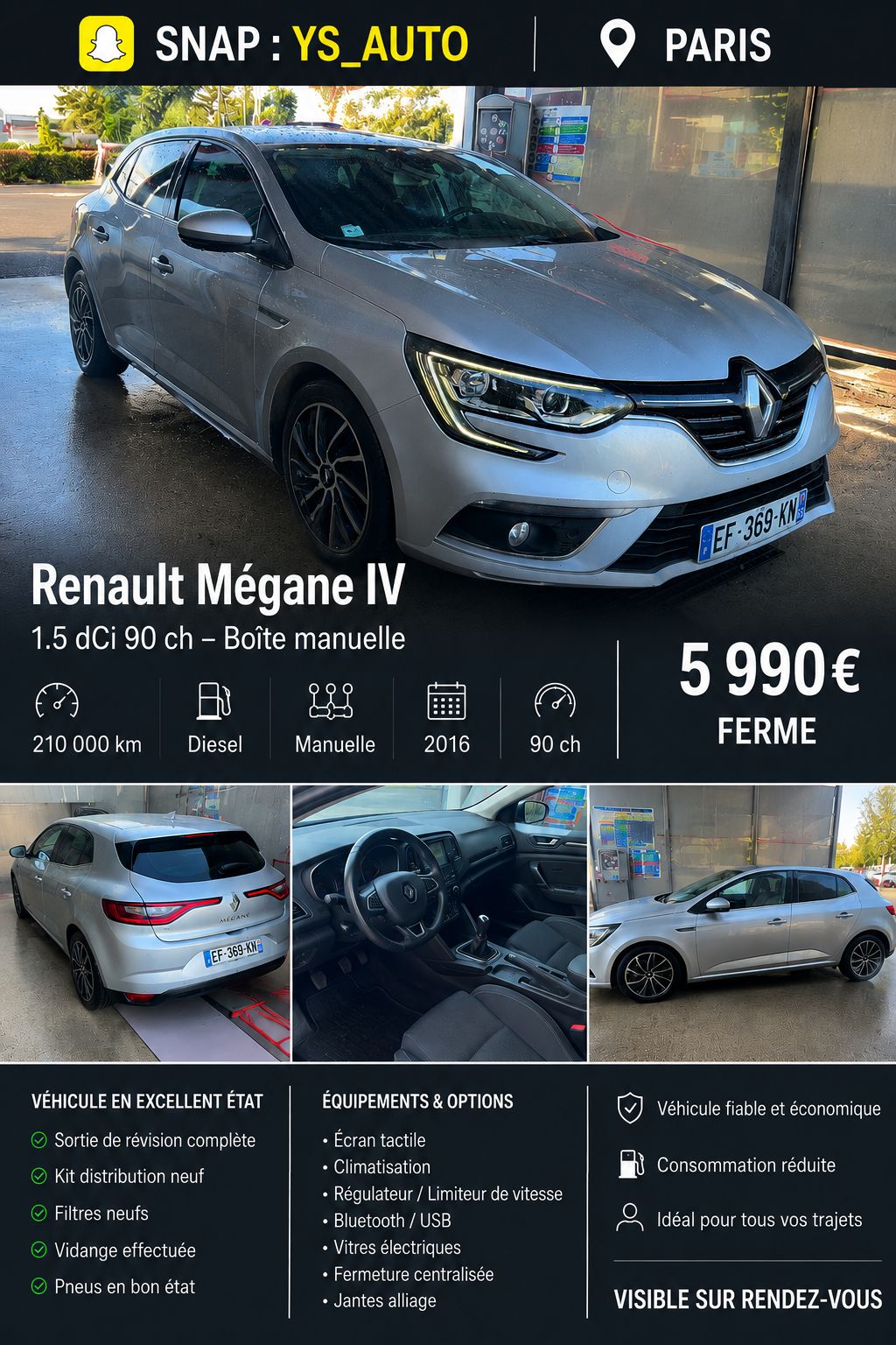 Mégane 4 1.5 dci 90 cv