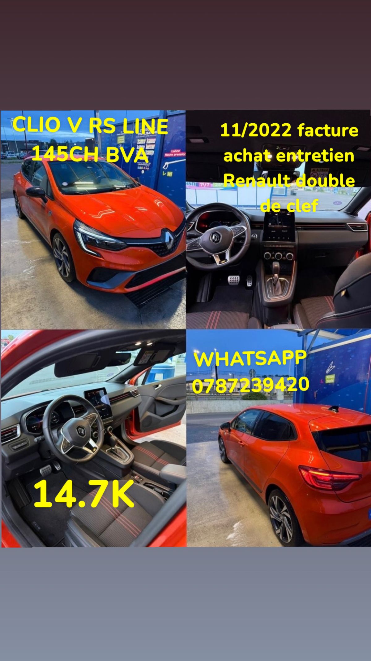 clio V rs Line 145ch