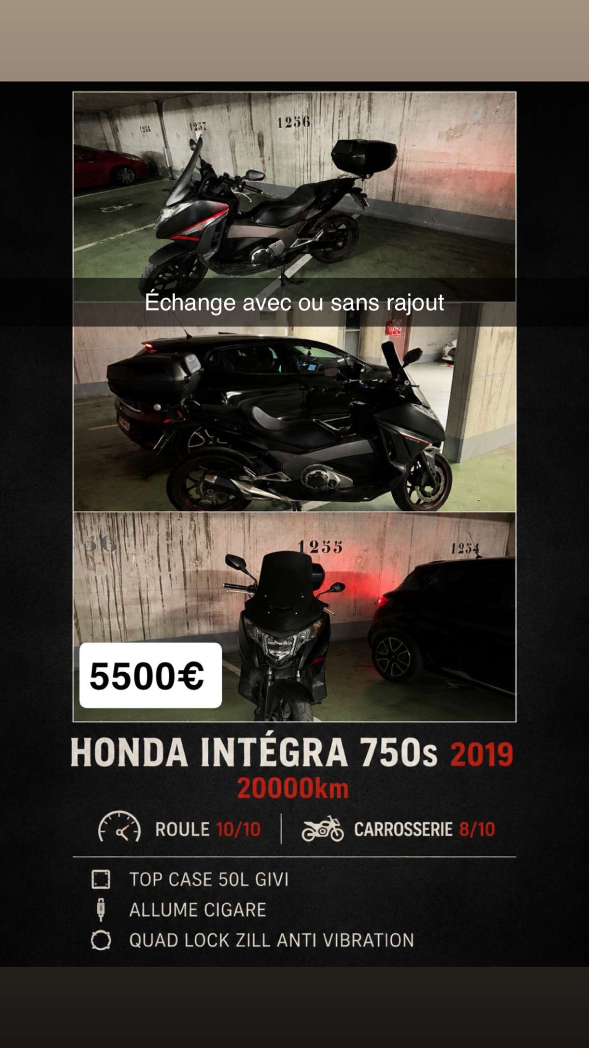 Honda intégra 750 2020