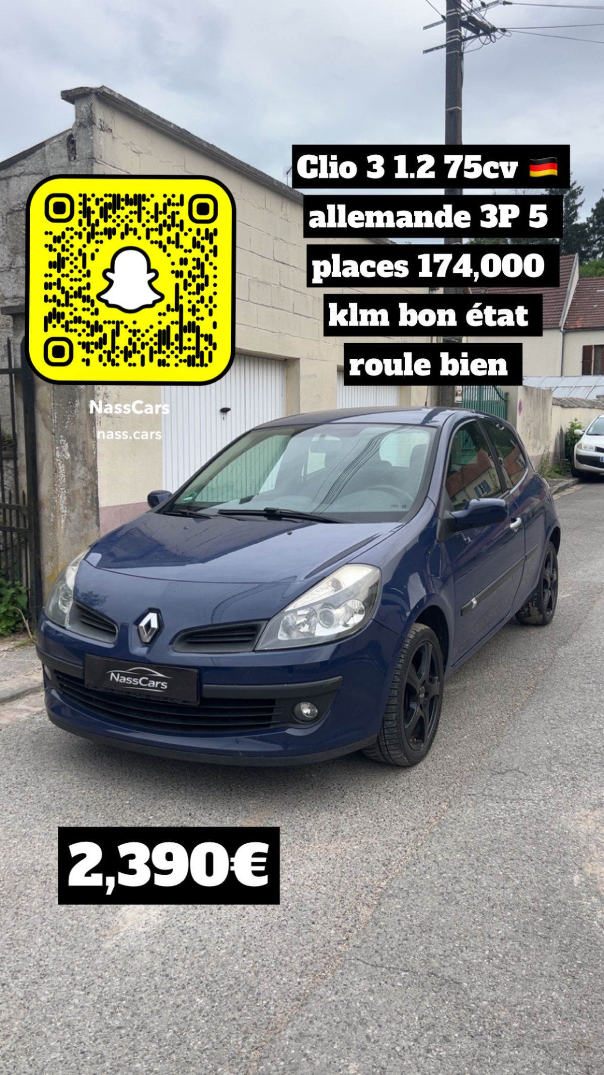 Renault clio 3 1.2 75cv 🇩🇪 dispo 77/60