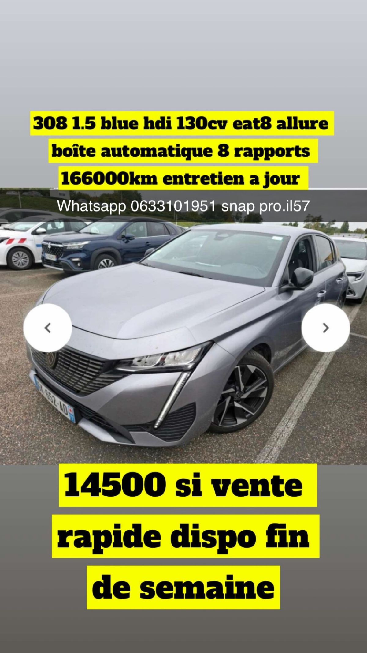 308 1.5 blue hdi 130 cv eat8 allure 2022