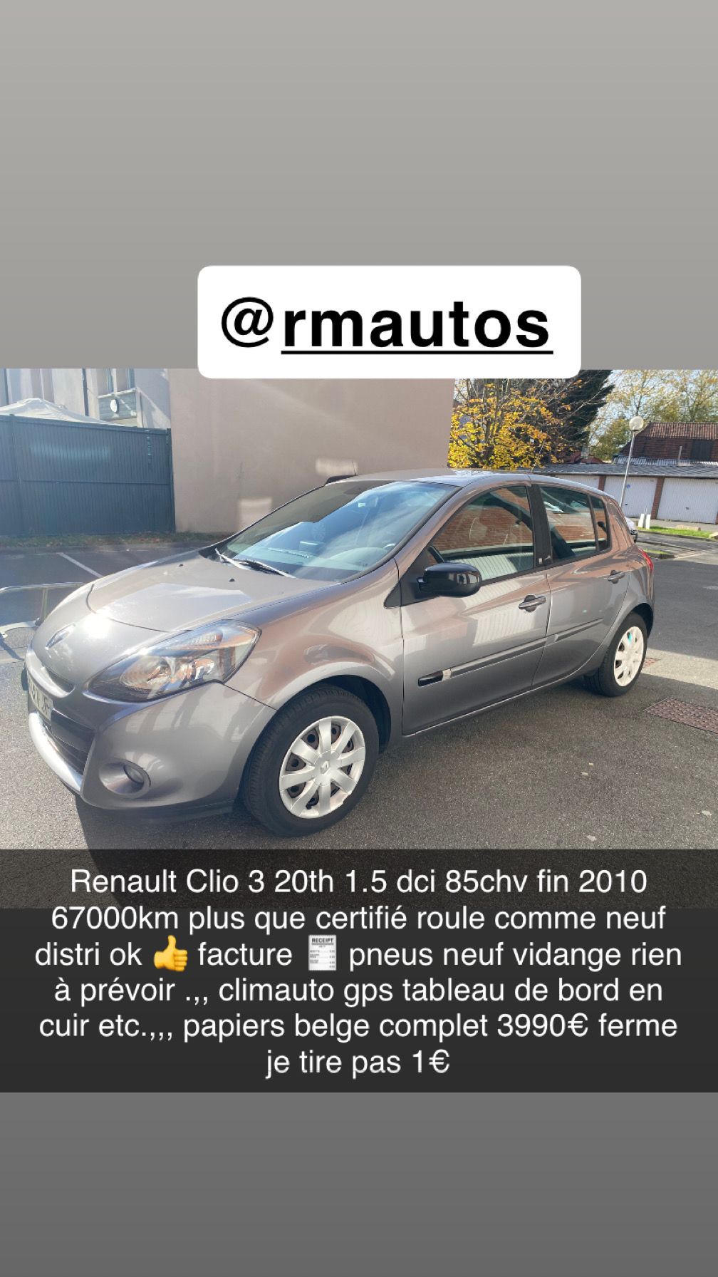 Renault clio 3 phase 2 20th 1.5 dci 85 67000km