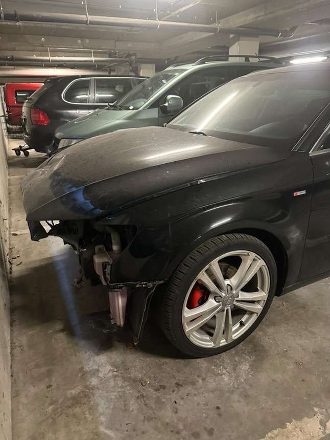 Audi a3 accidenté