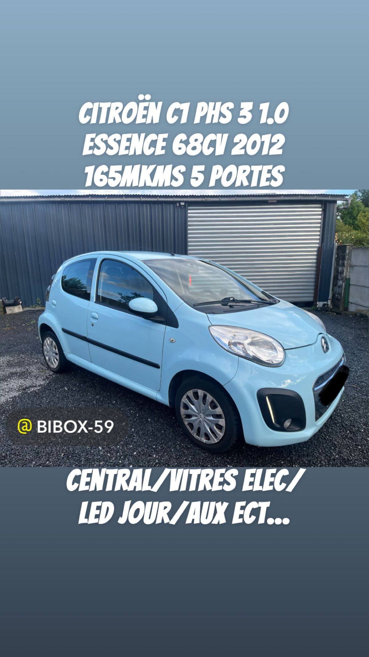 Citroën c1 phs 3 1.0 essence 68cv 2012