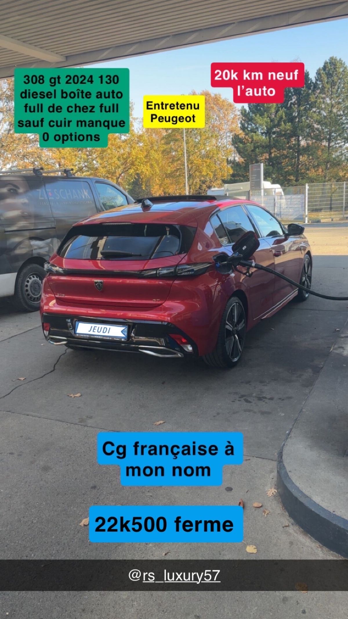 308 gt 2024 boite auto diesel 130ch