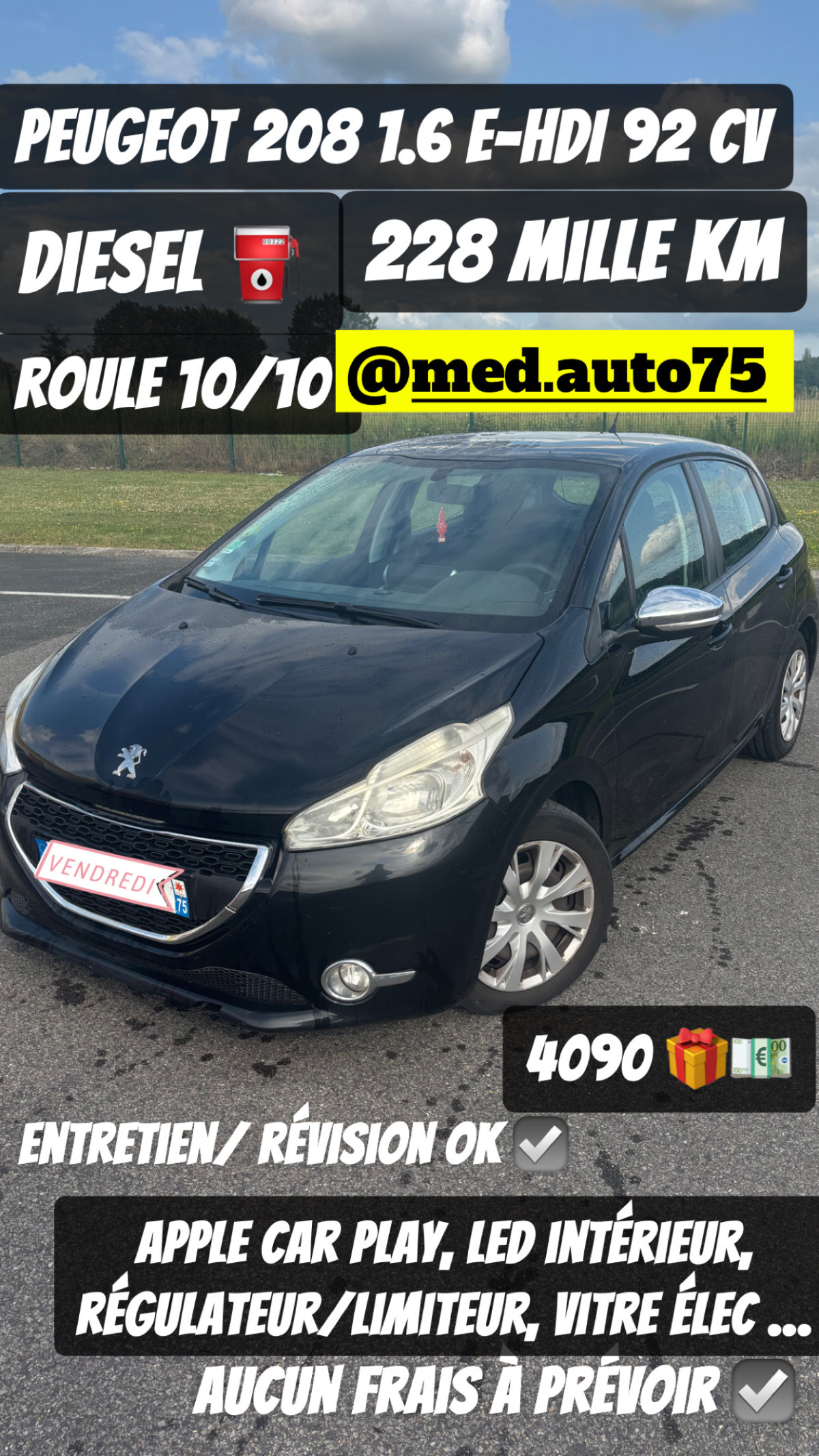 PEUGEOT 208 1.6l HDI 92cv