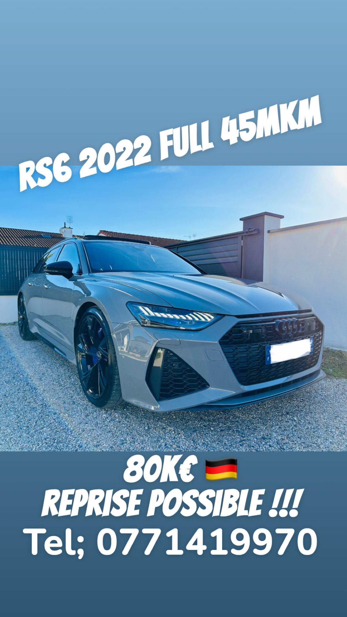 Audi RS6 C8 600CH FULL OPTIONS