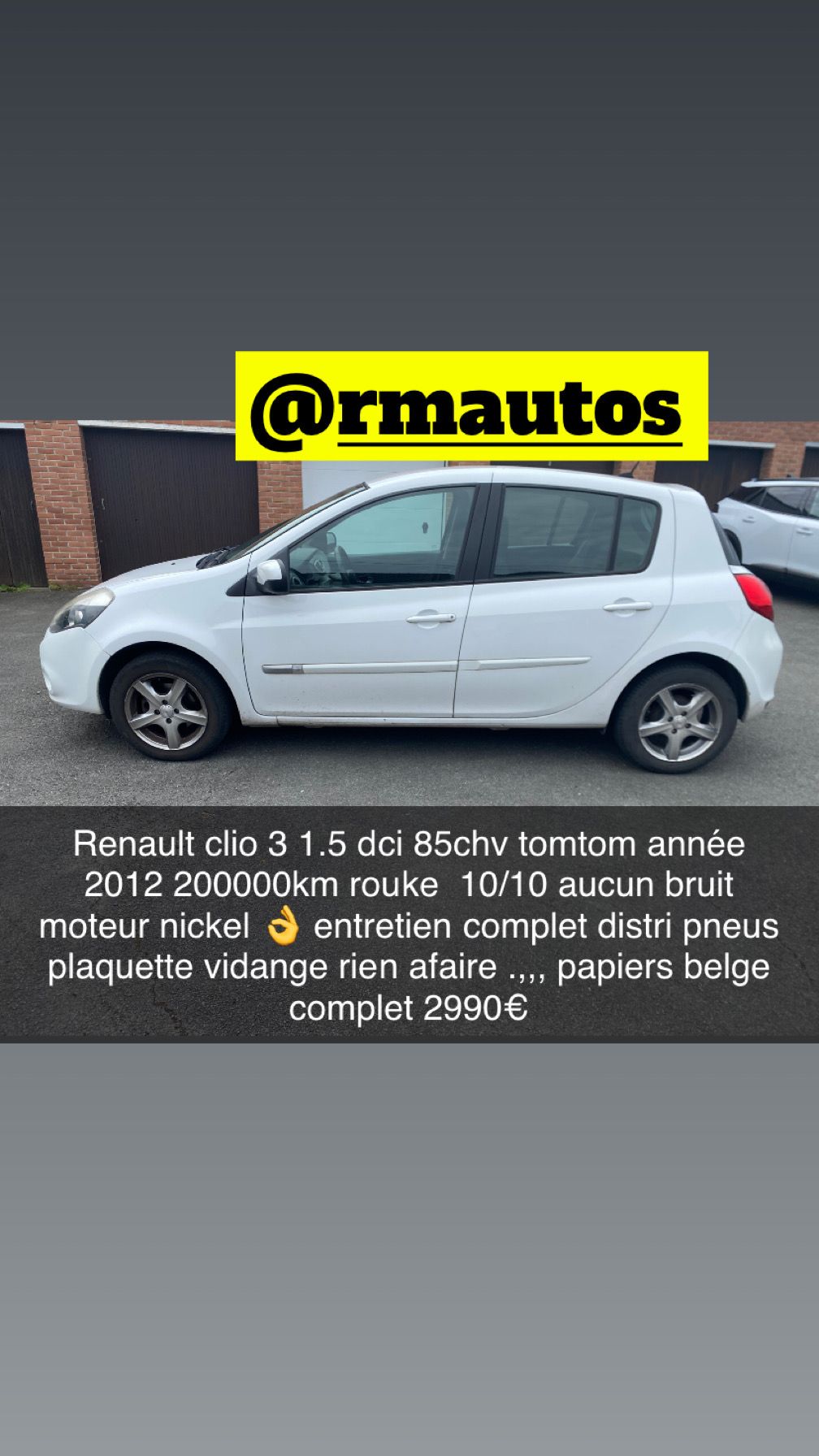 Renault clio 3 1.5 dci 85 2012 gps