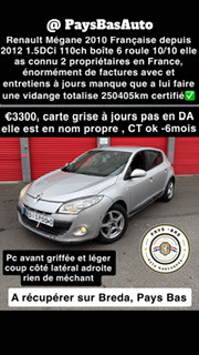 Renault Mégane 1.5dCi Française TomTom Edition CG/CT OK