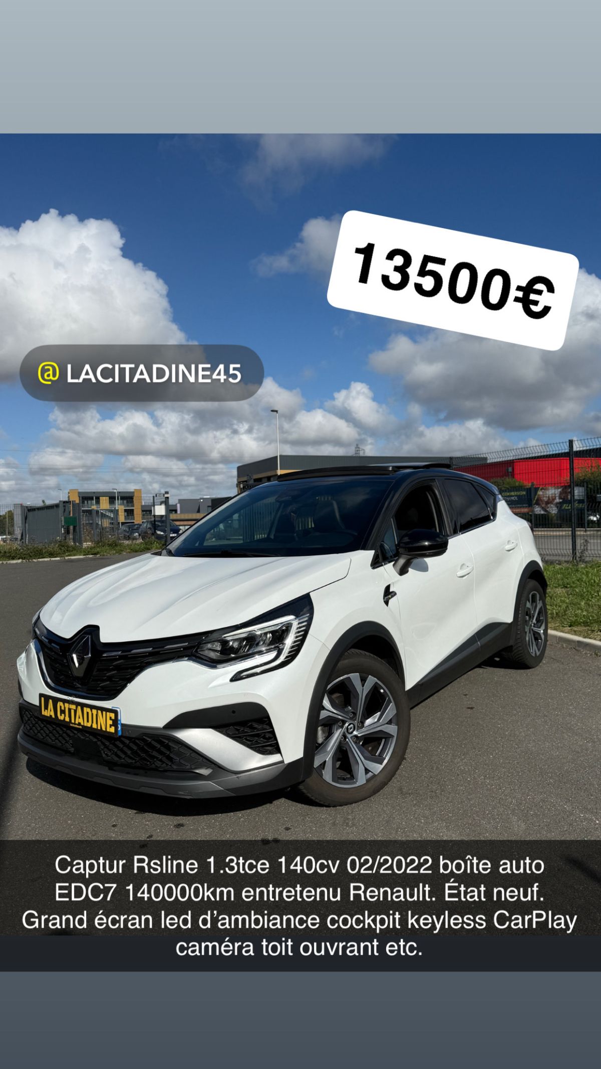 Captur Rs Line / Boîte auto / toit ouvrant
