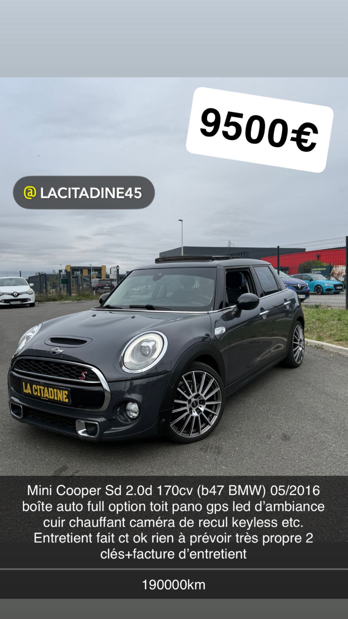 Cooper SD / boîte auto / toit ouvrant