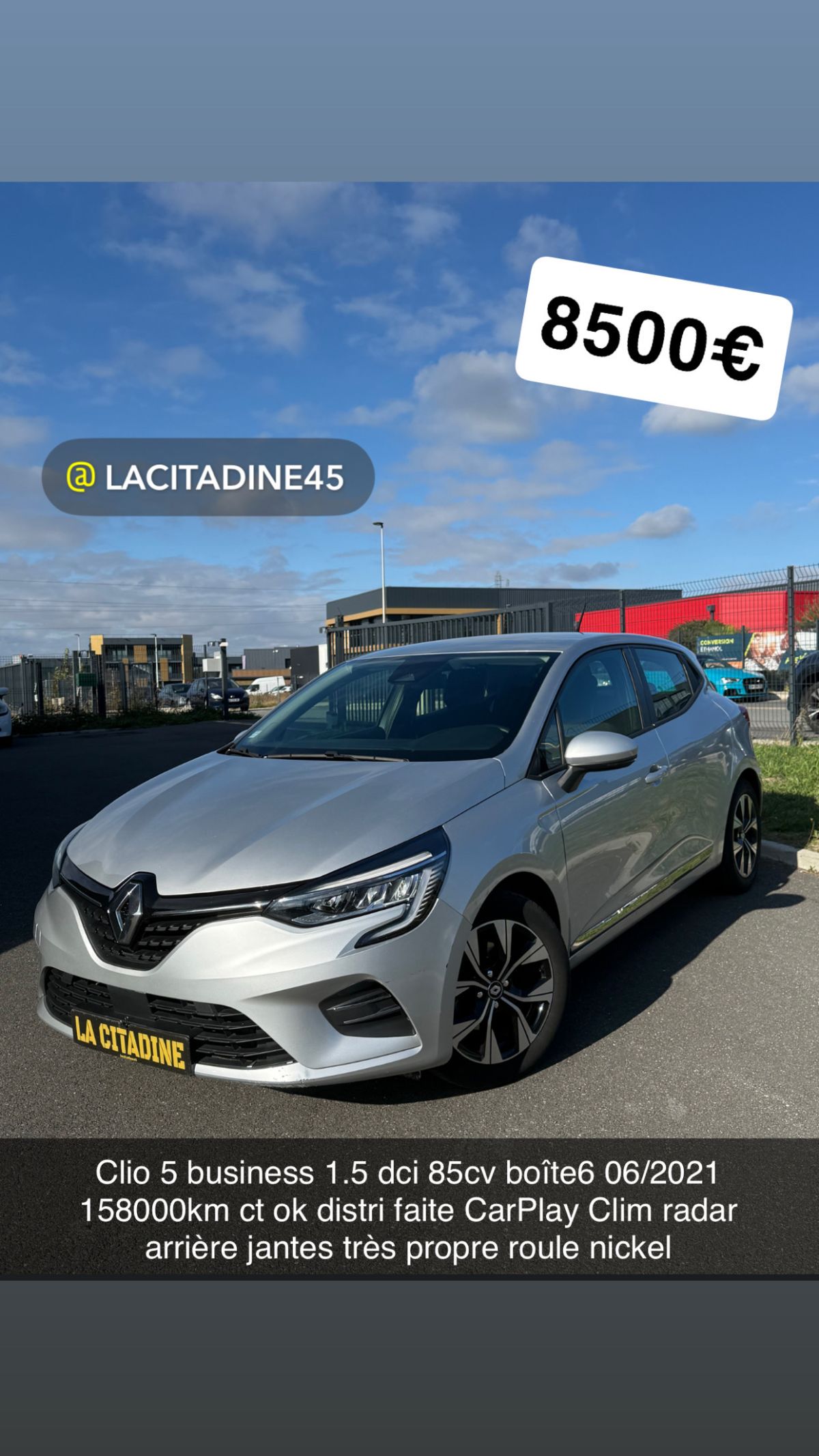 Clio 5 / 1.5dci / boîte 6