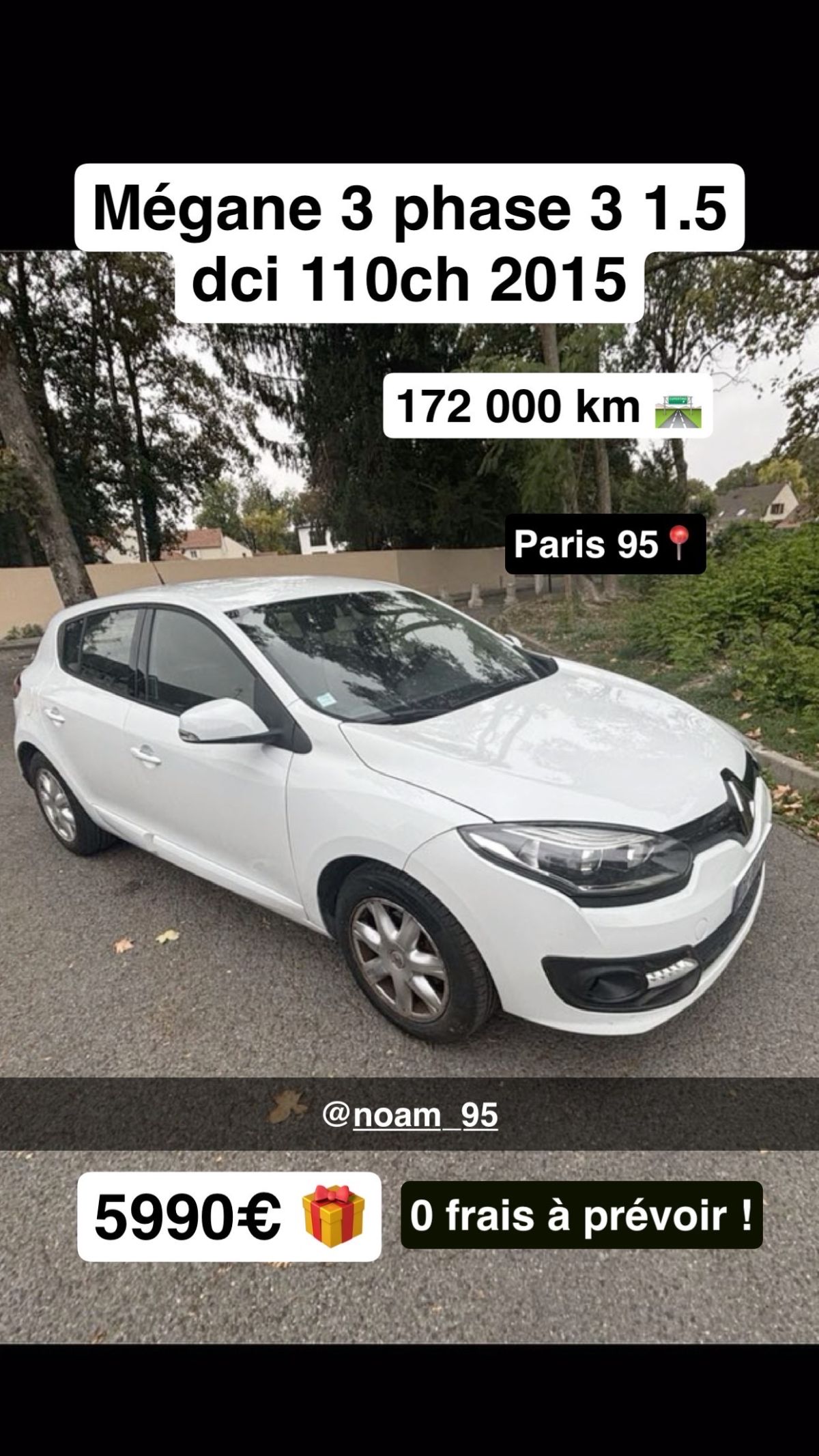 Mégane 3 phase 3 2015 1.5 dci