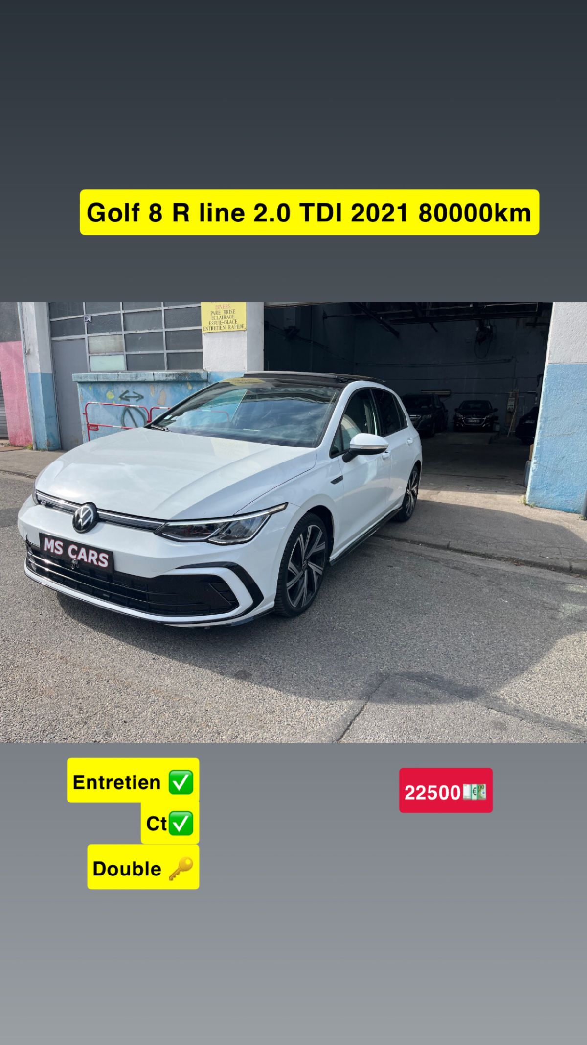 golf 8 r line 2.0 tdi 150