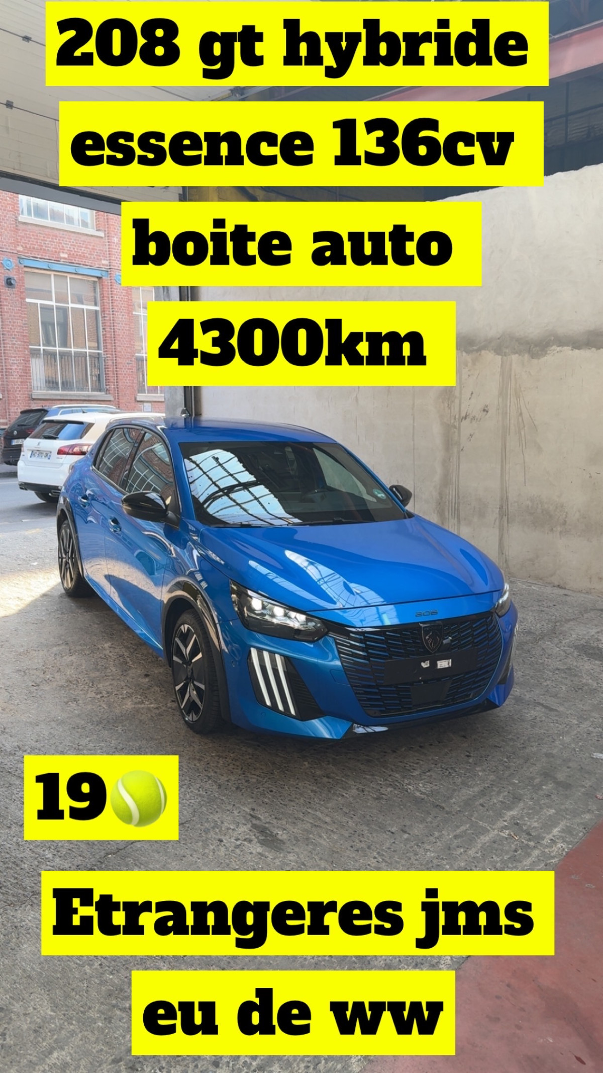 Peugeot 208 gt 136cv boite auto