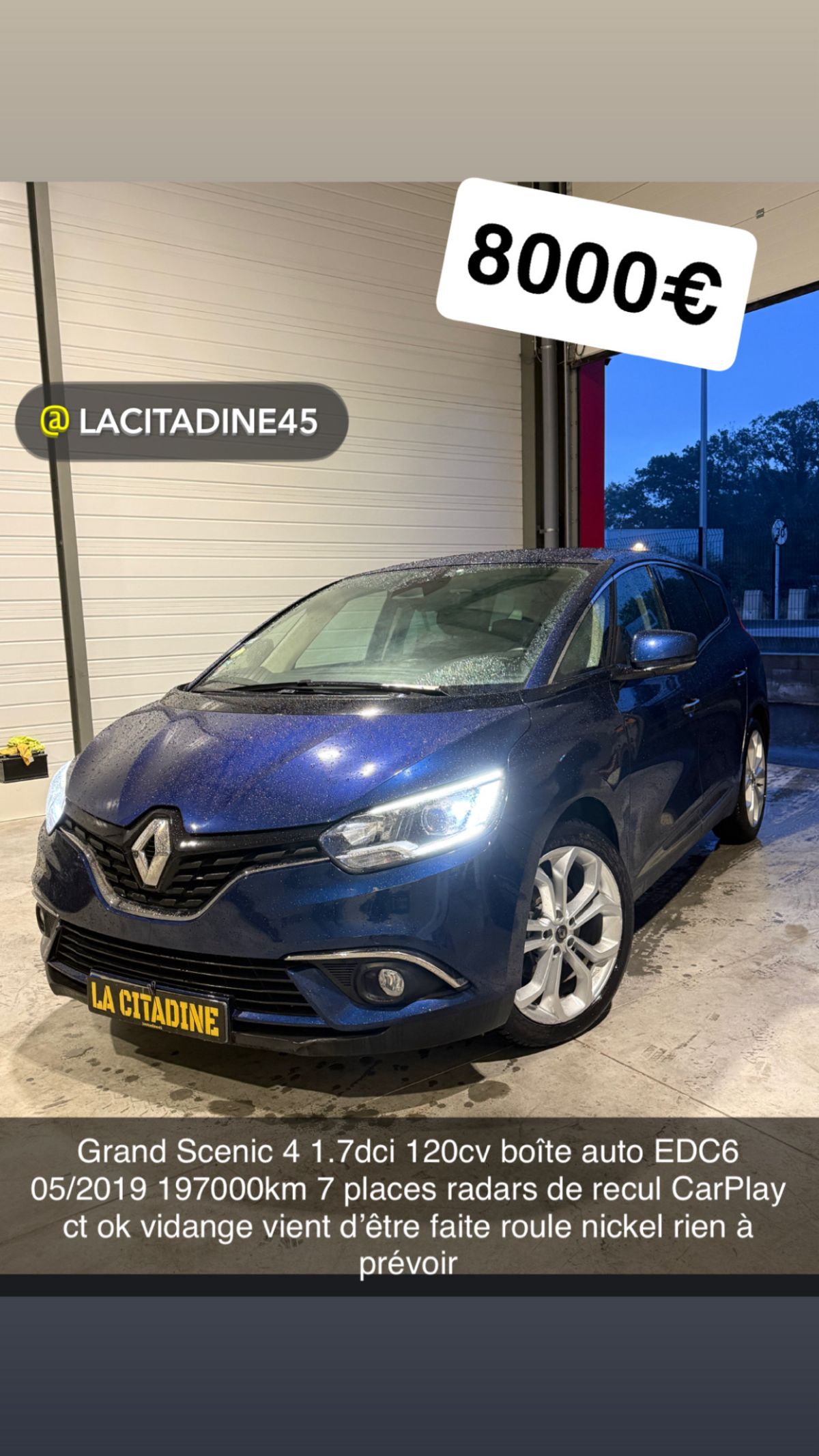 Photo de grand scenic 4 boîte auto 1.7dci