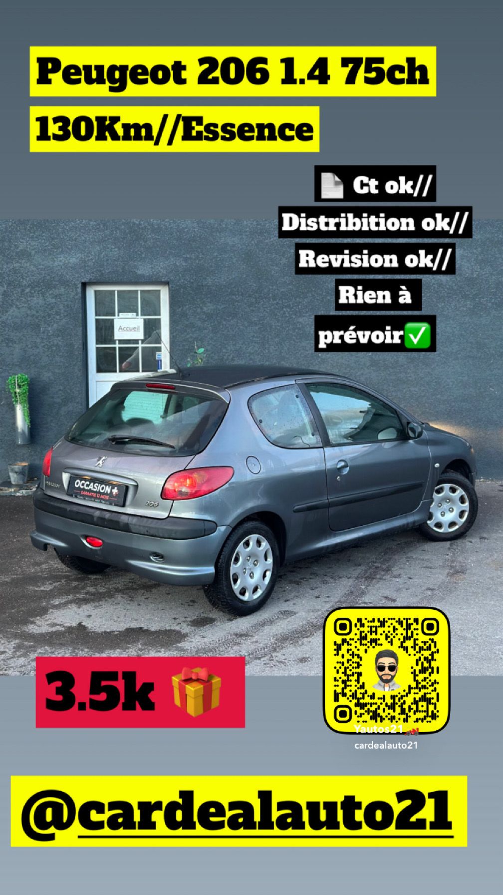 PEUGEOT 206 1.4 75ch