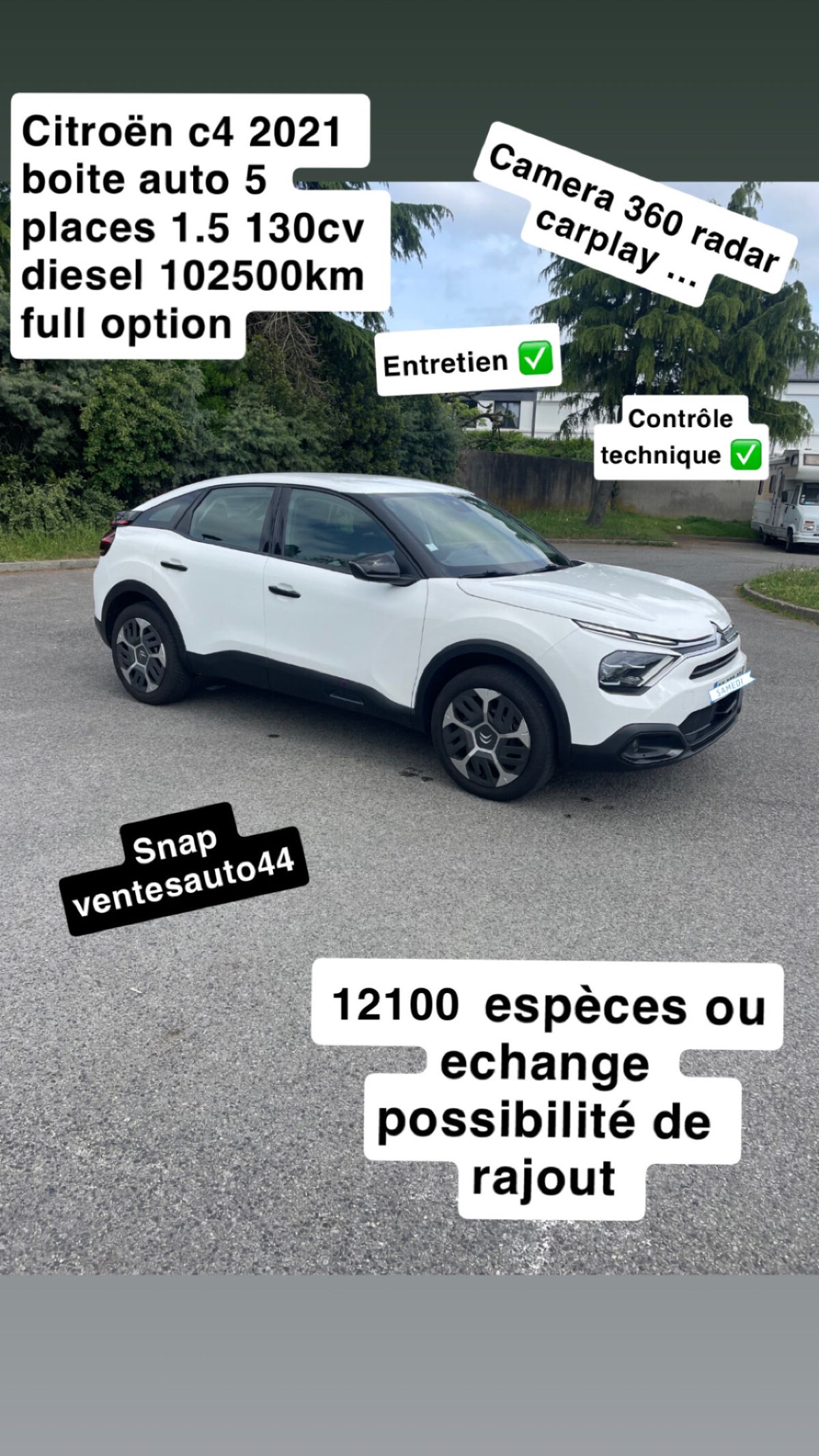 Citroën c4 voite auto 1.5 blue hdi 130cv