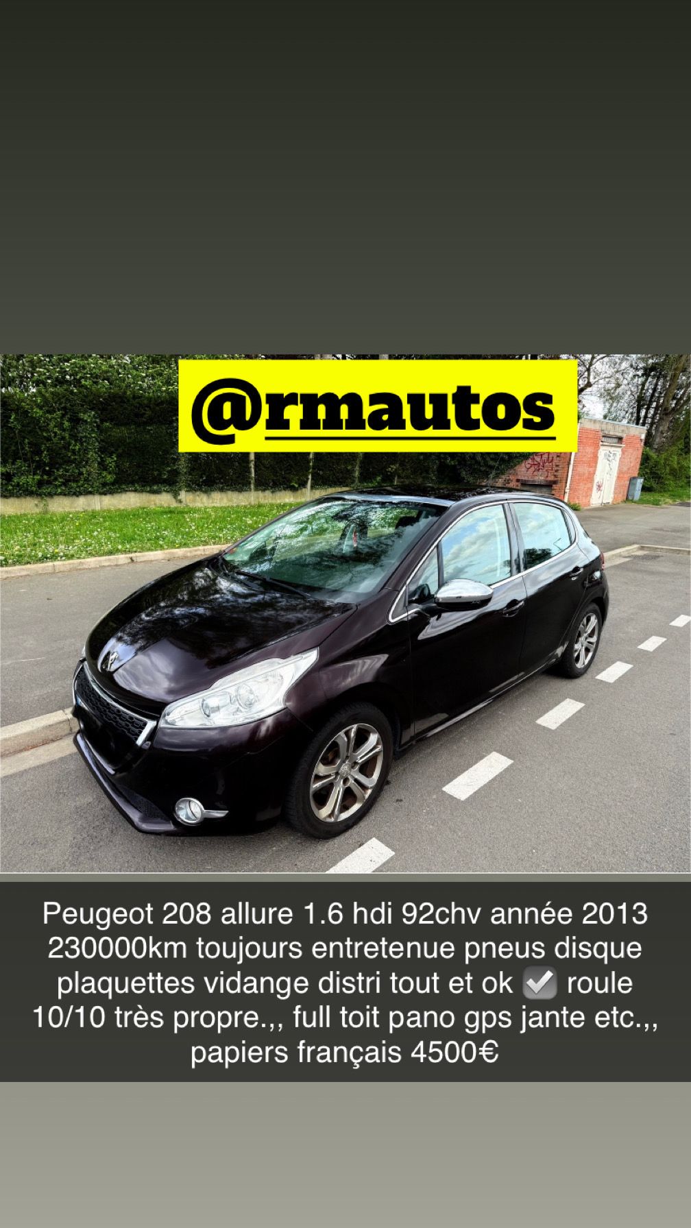Peugeot 208 1.6 hdi 92 allure full
