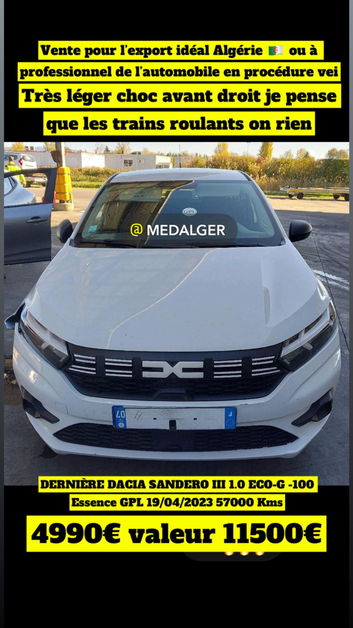 Dacia SANDERO III 1.0 ECO-G -100 idéal Algérie