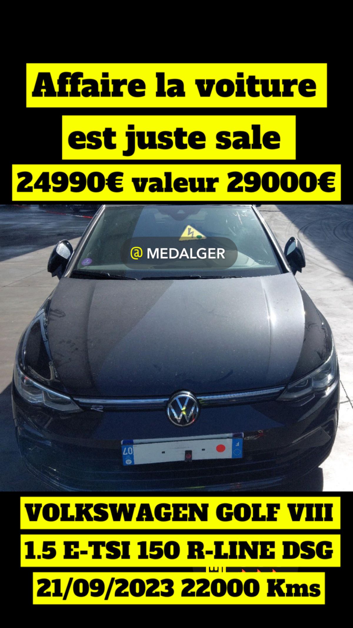 Volkswagen GOLF VIII 1.5 E-TSI 150 R-LINE DSG