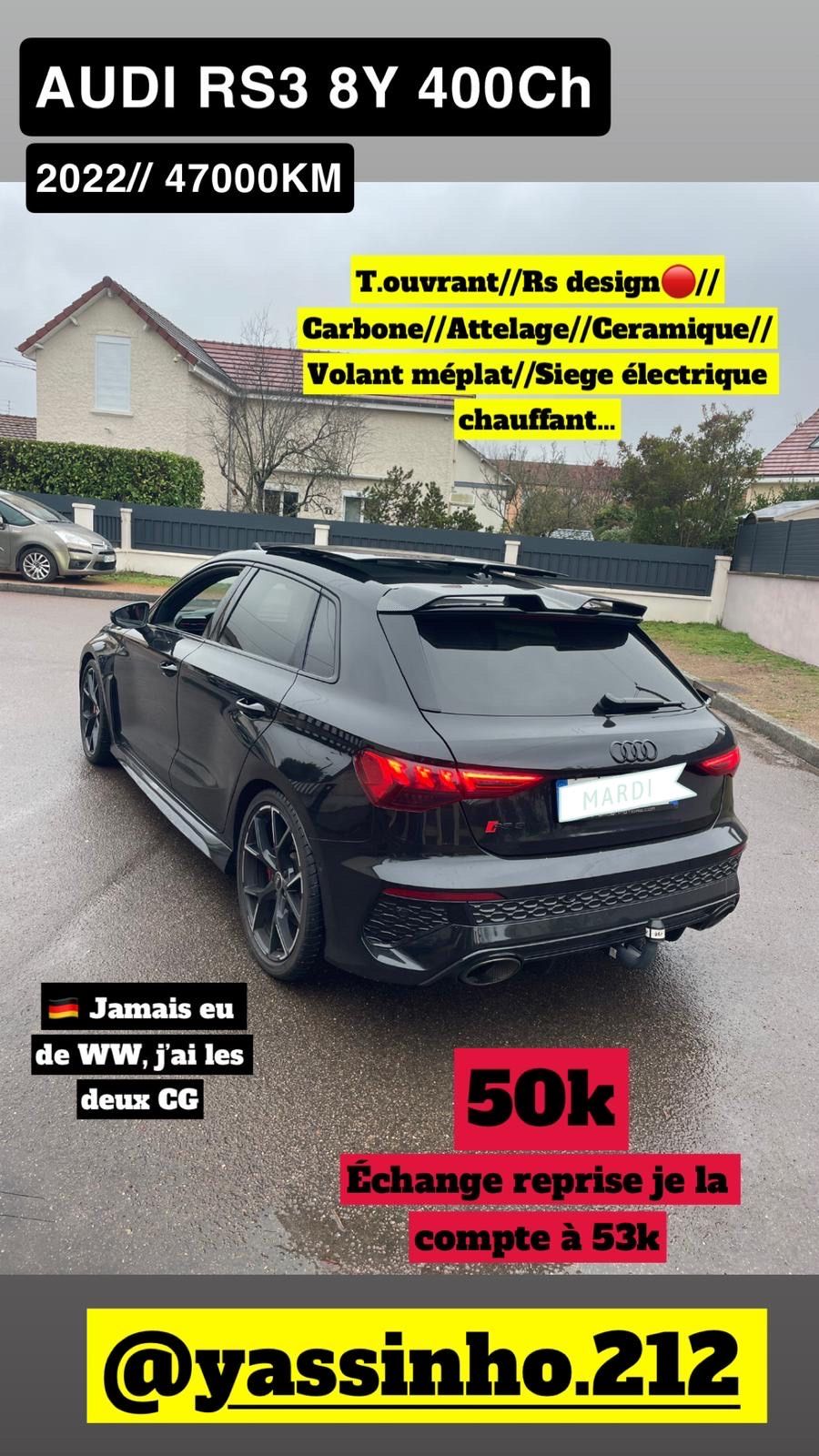 Audi RS3 8Y 400 ch 🇩🇪