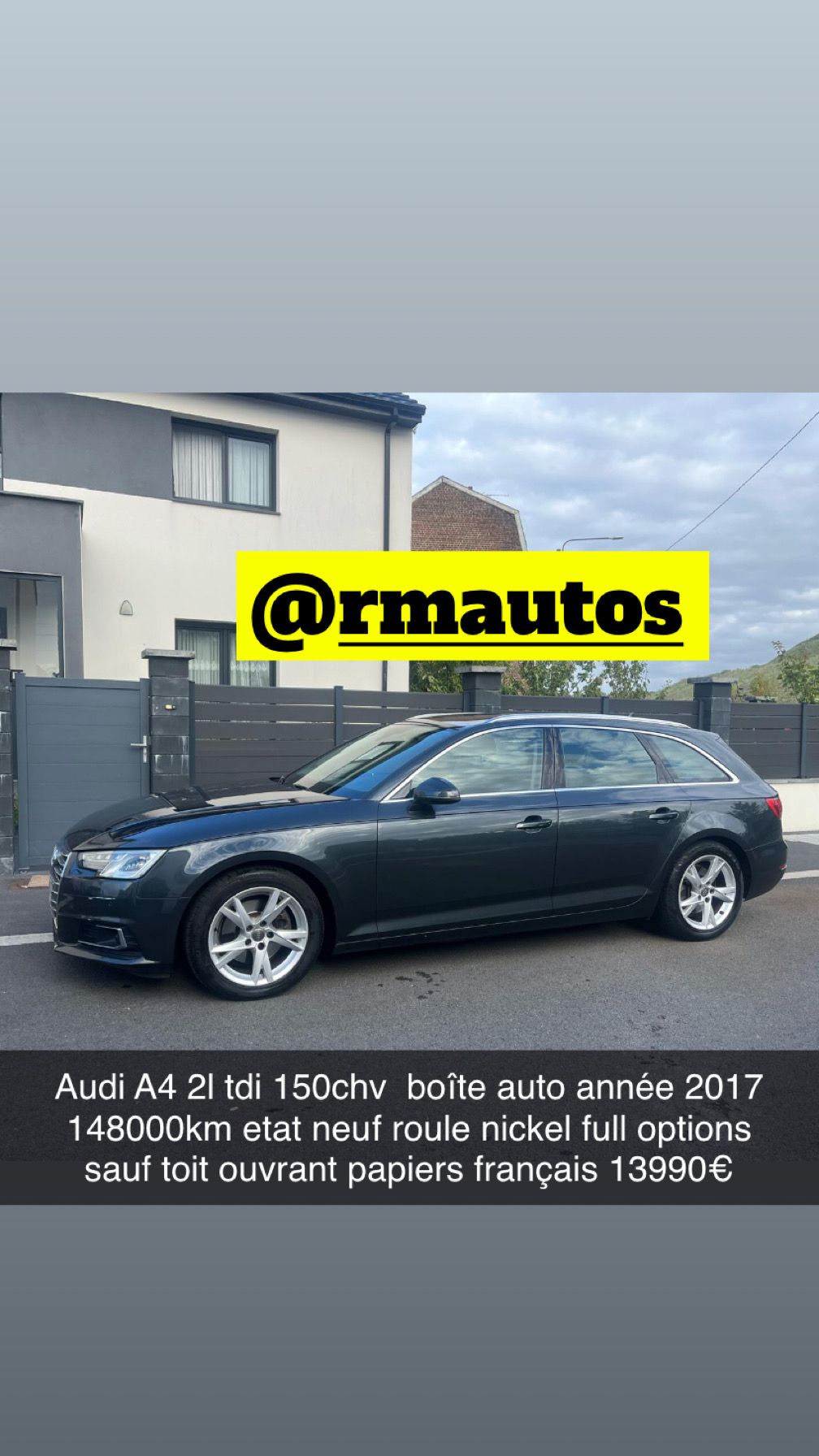 Audi A4 break cockpit 2l tdi 150 2017
