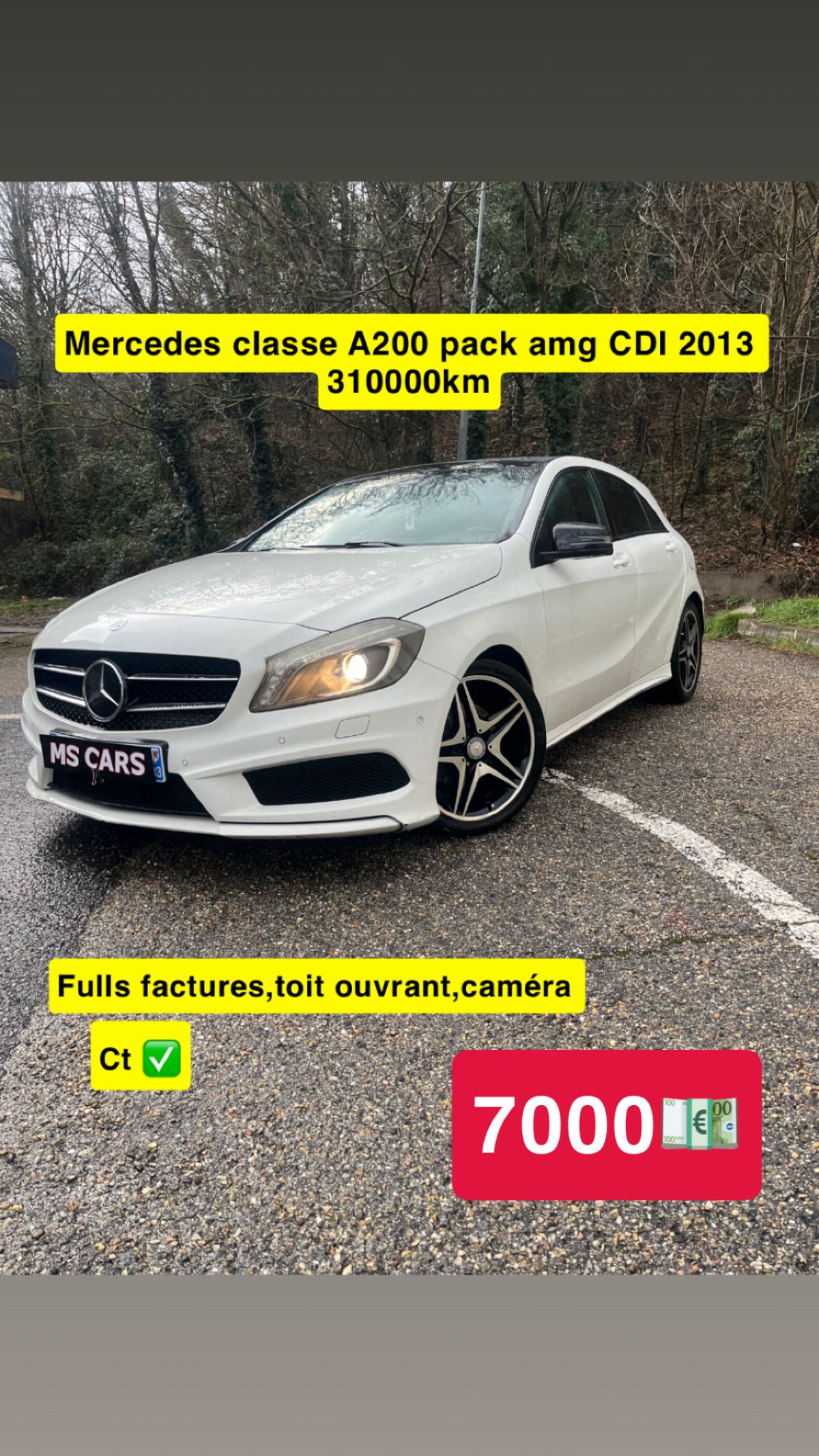 class a200 pack amg 2013 310000 km