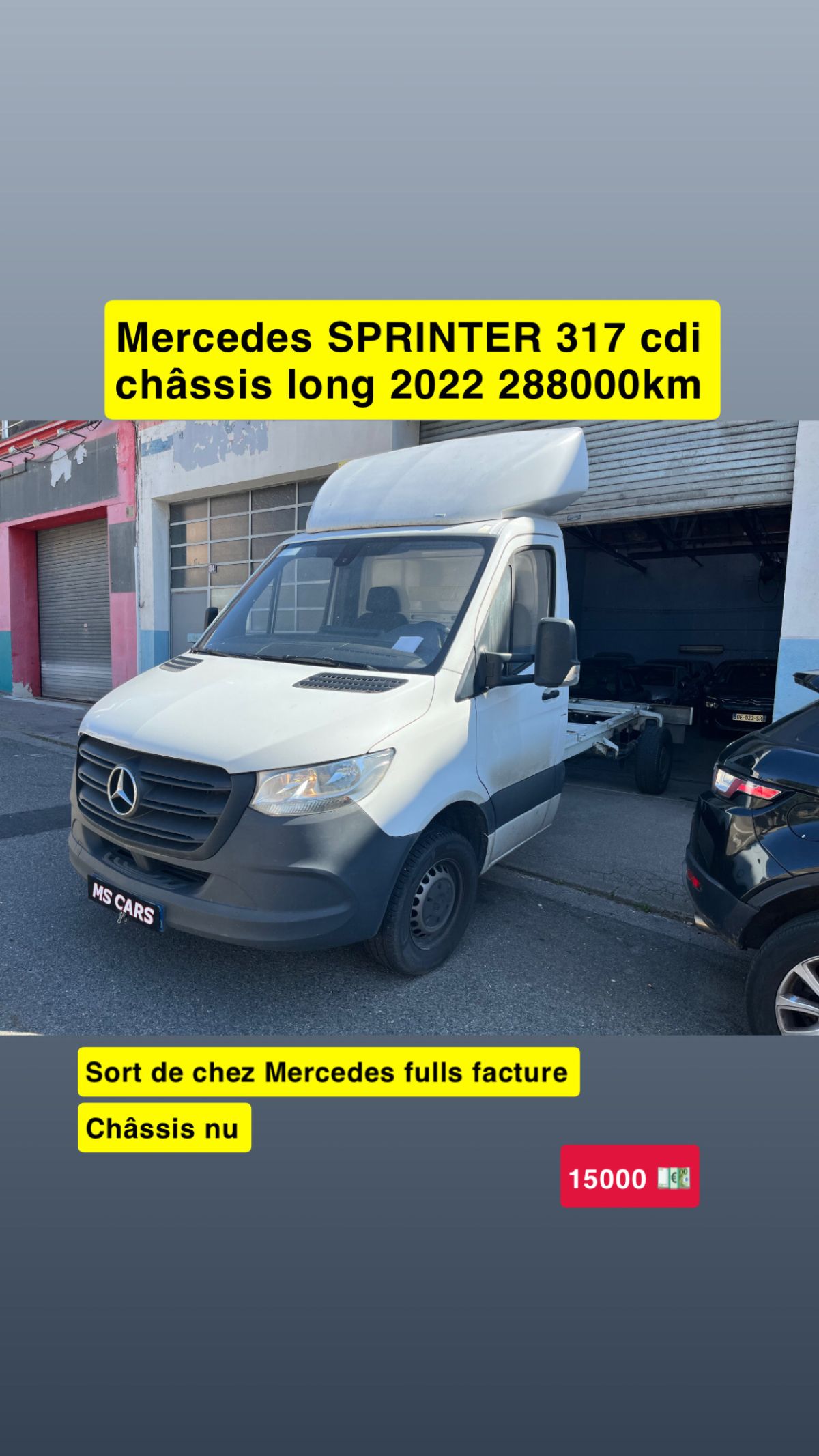 Mercedes SPRINTER 317cdi châssis nu