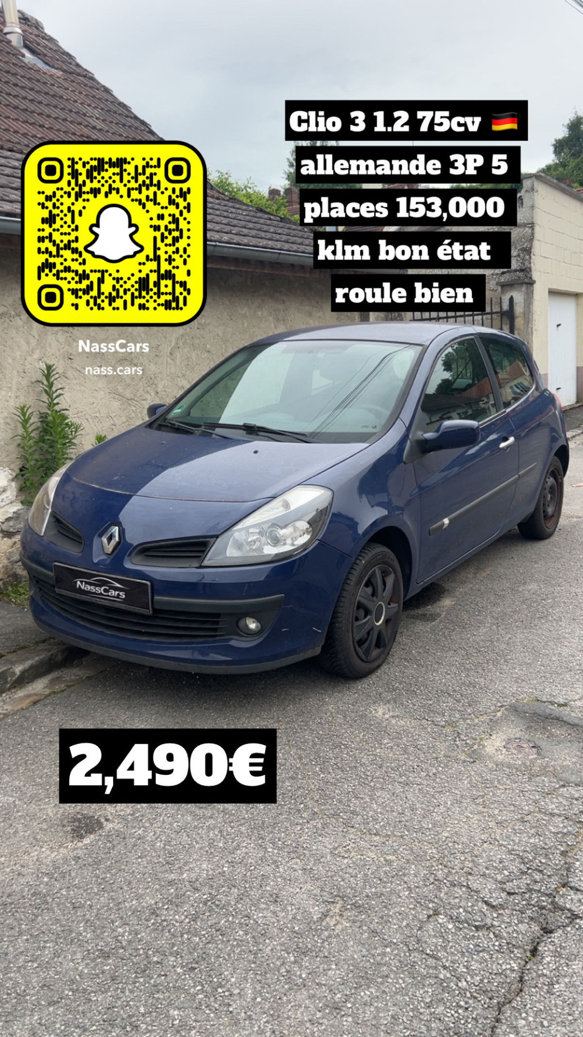 Renault clio 3 1.2 75cv 🇩🇪 dispo 77/60