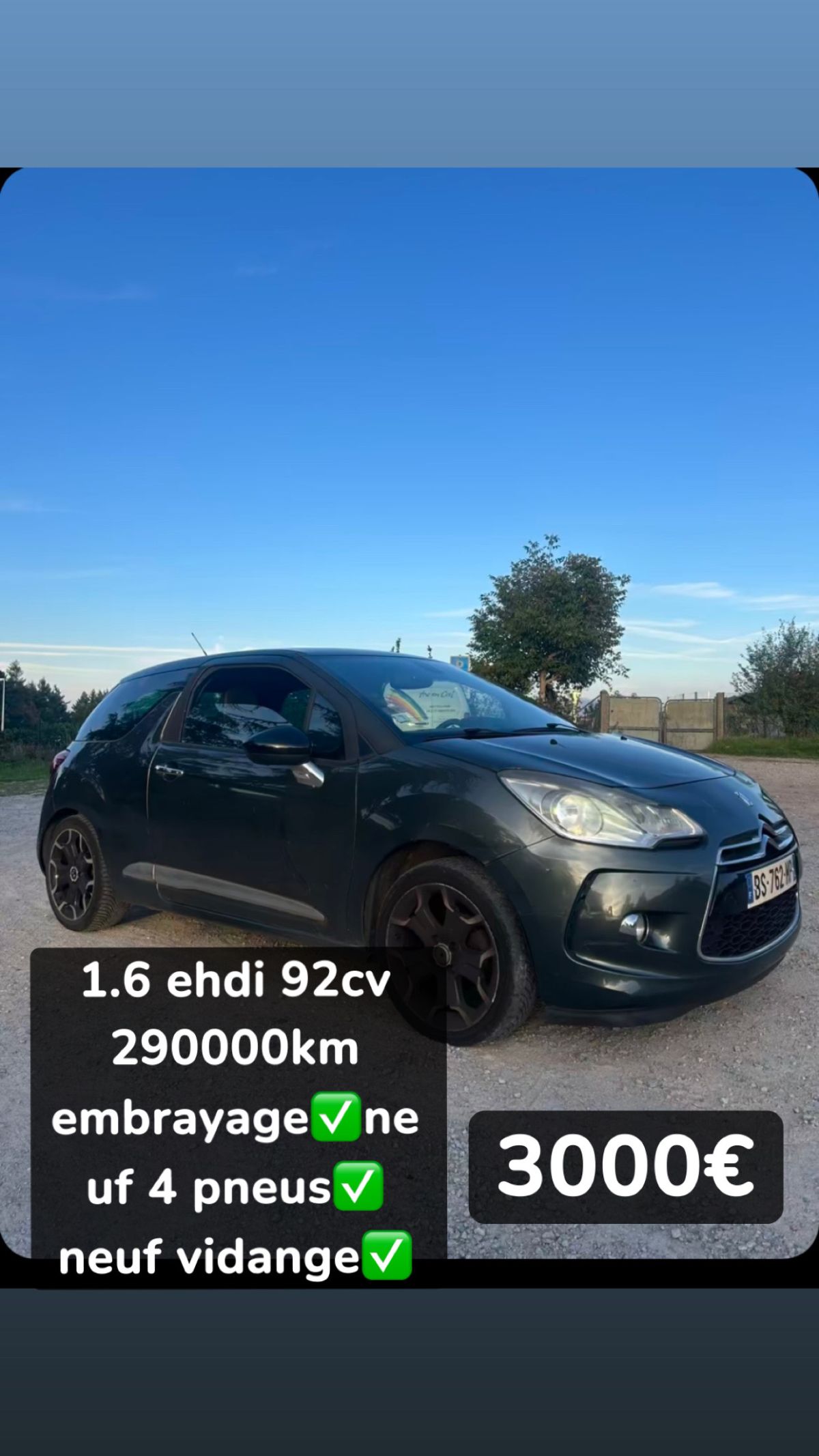 Citroën ds3 1.6 ehdi 92cv
