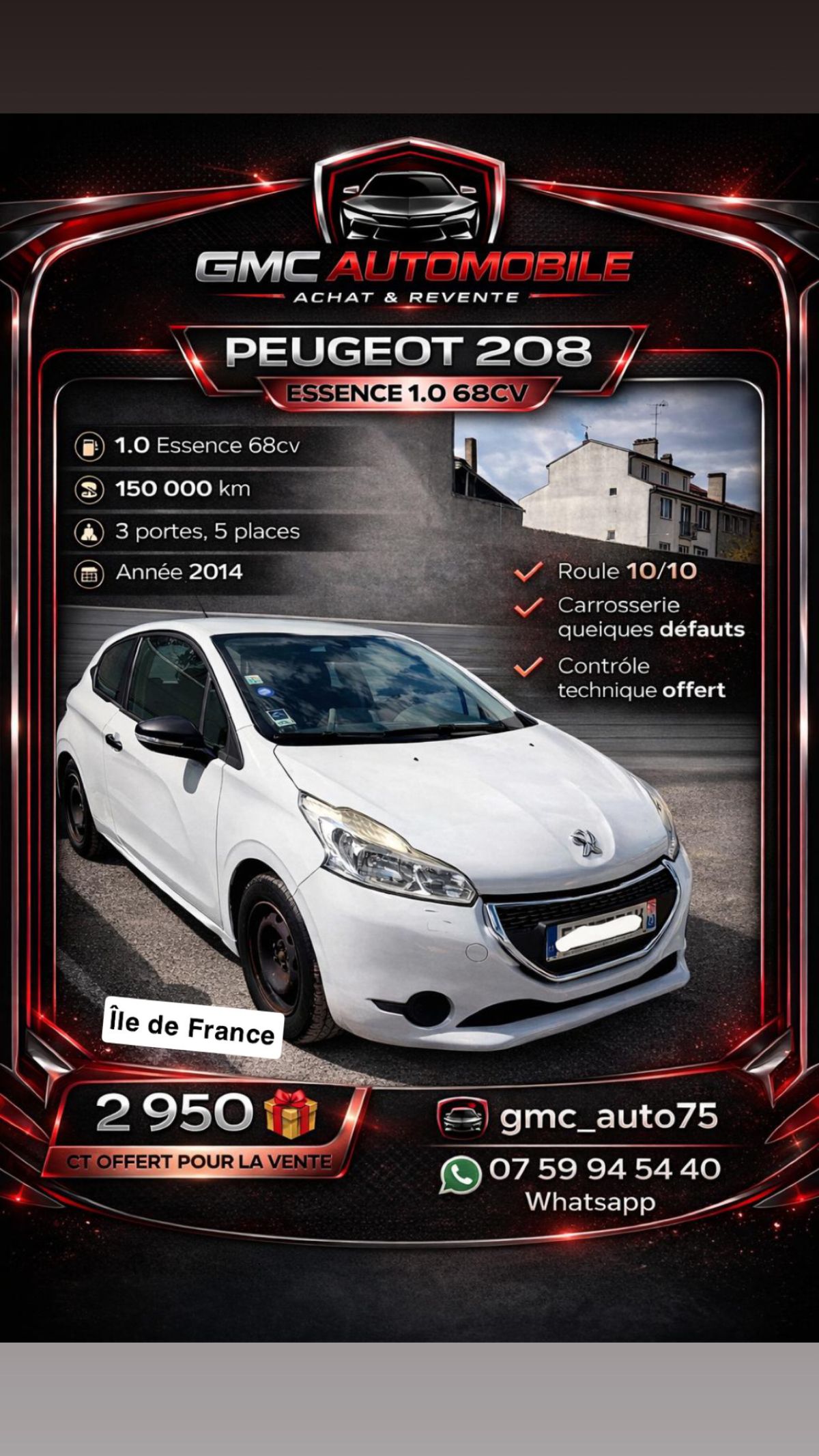 Peugeot 208 1.0 68cv