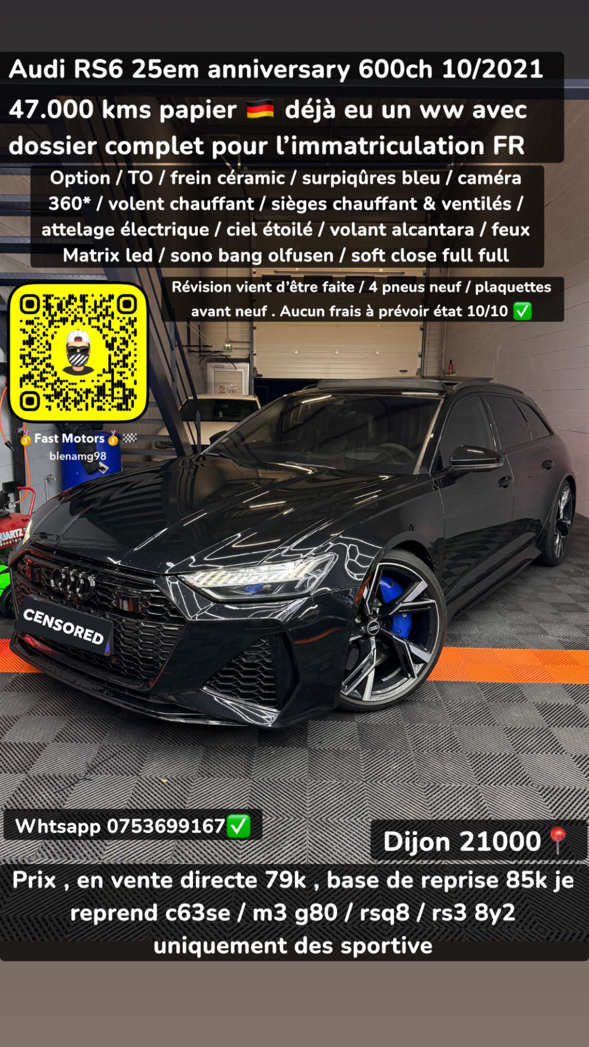 AUDI RS6 25 anniversairy  2021