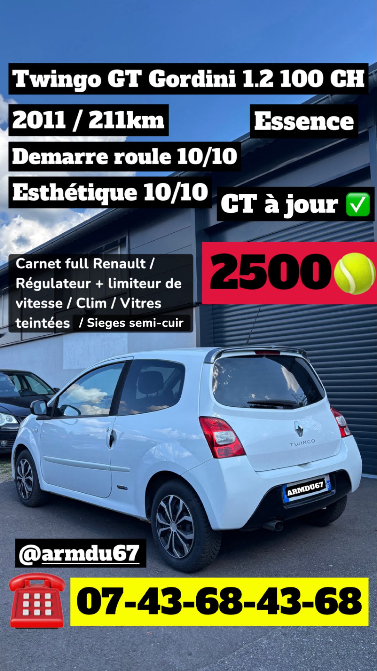 Renault Twingo 2 GT Gordini 1.2 100 CH