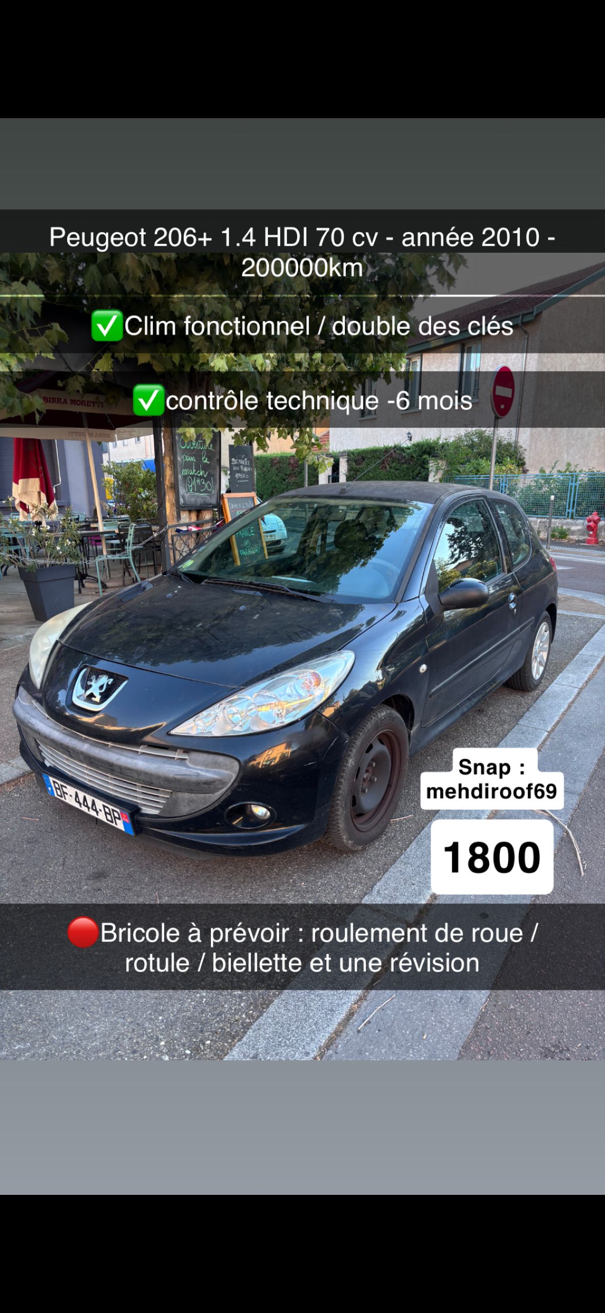 206+ roulante