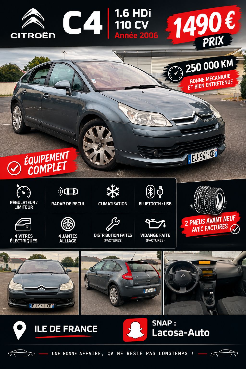 CITROEN C4 1.6 HDI 110 CV