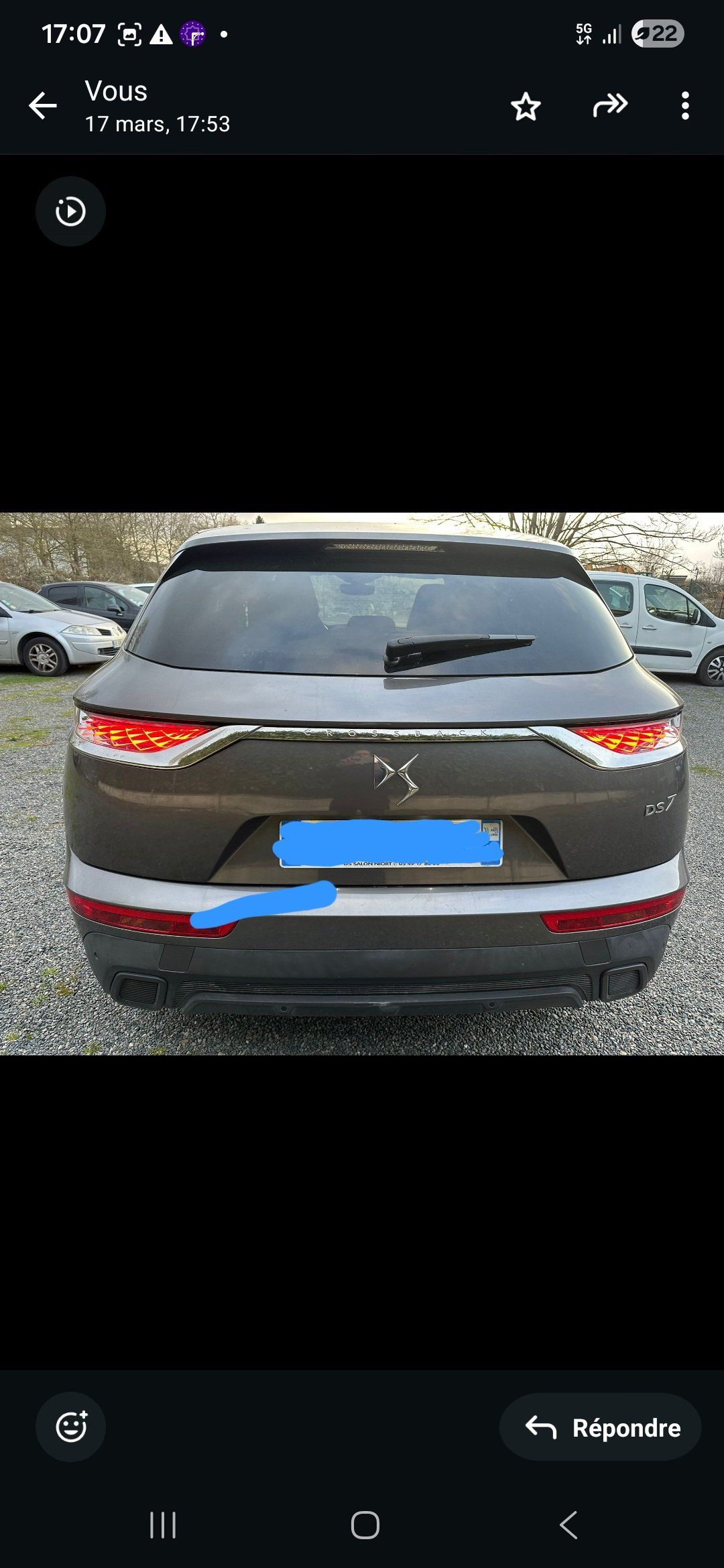 ds7 crossback 1.5 blue -hdi