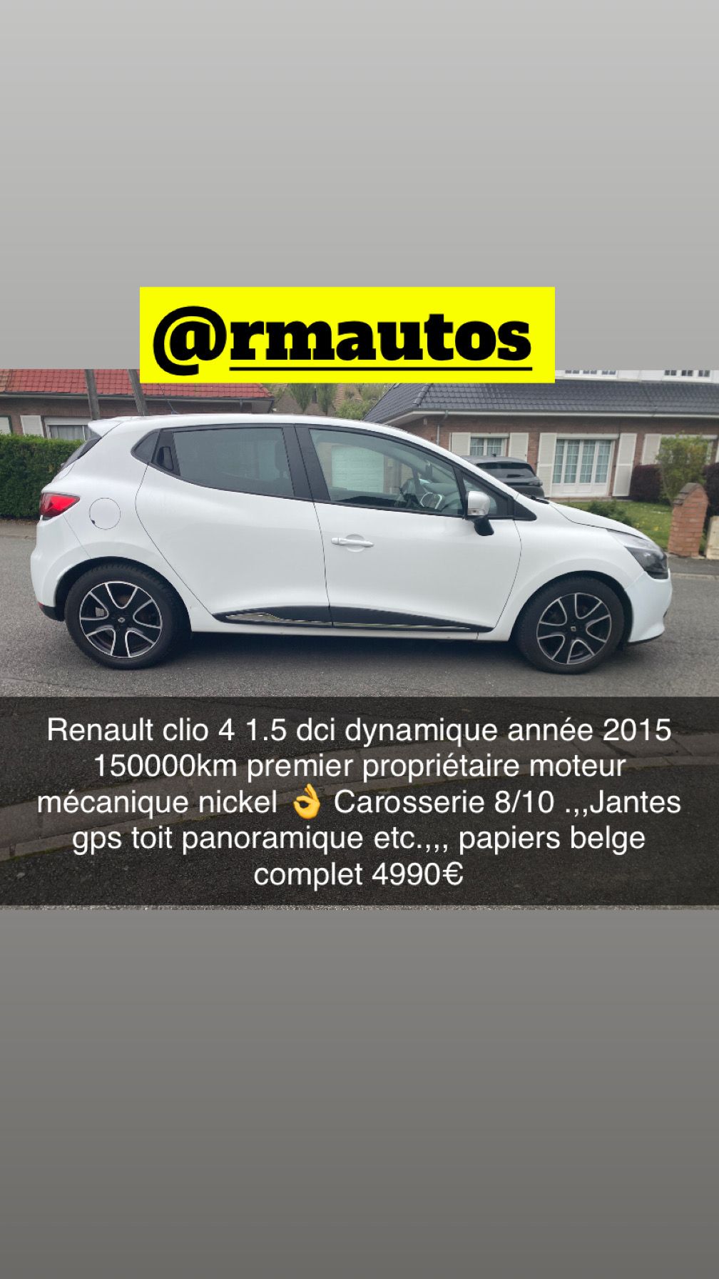 Renault clio 4 1.5 dci dynamique 2015 toiy pano