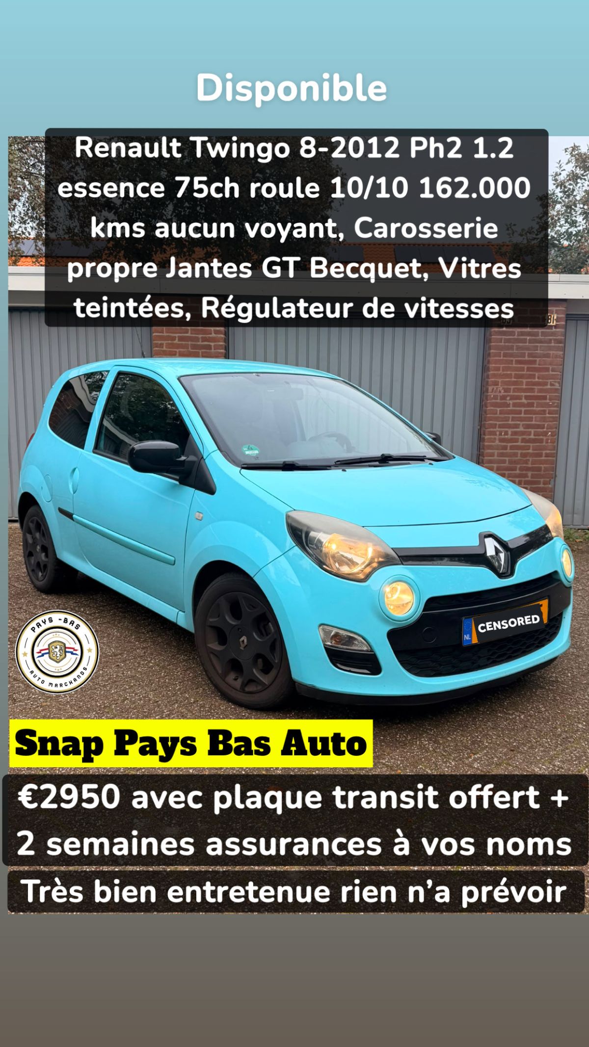 Photo de Renault Twingo ph2 1.2 75 Clim|Regul|JantesGT|Becquet