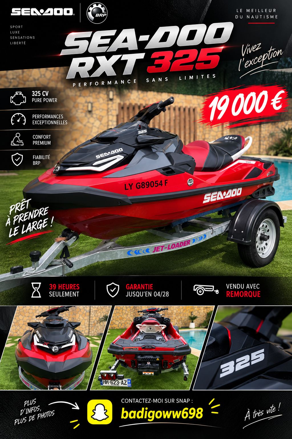 Seadoo 325 RXT 2025