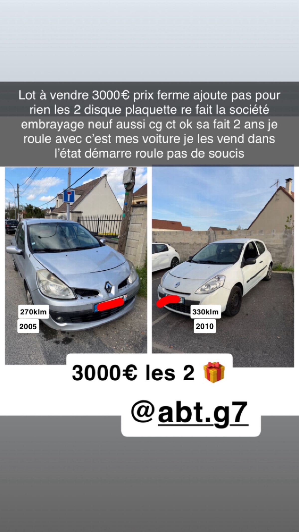clio 3 le lot