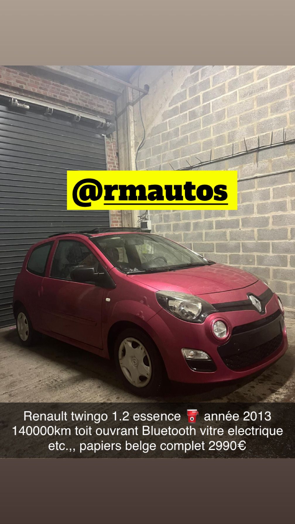 Renault Twingo 1.2 2013 toit ouvrant