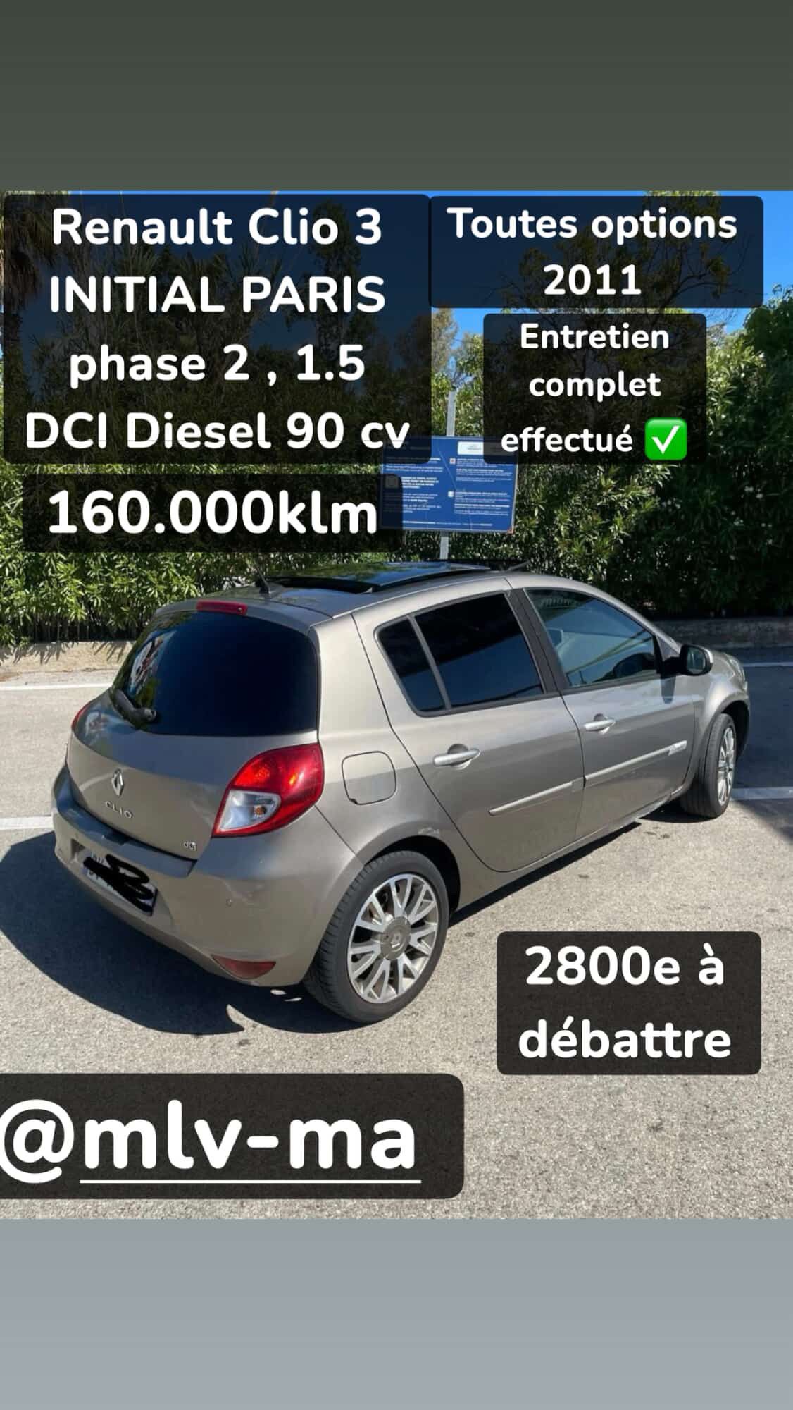 Renault clio 3 initial Paris phase 2 1.dci