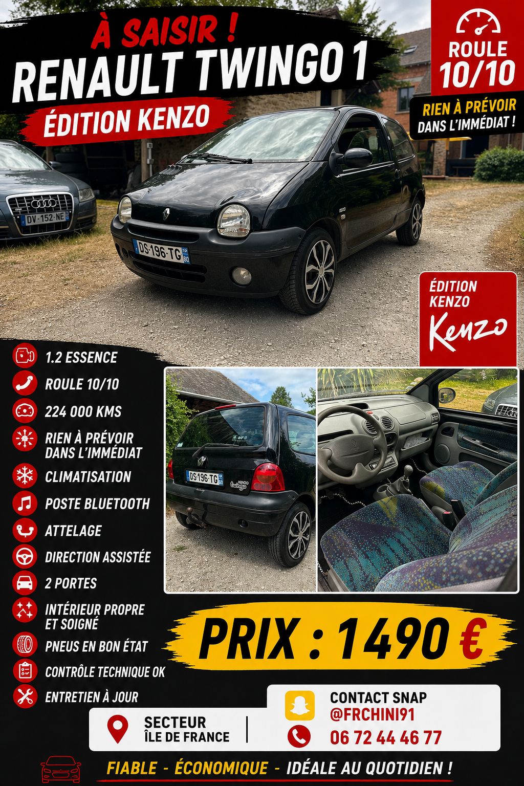 Twingo essence 1,2 Kenzo