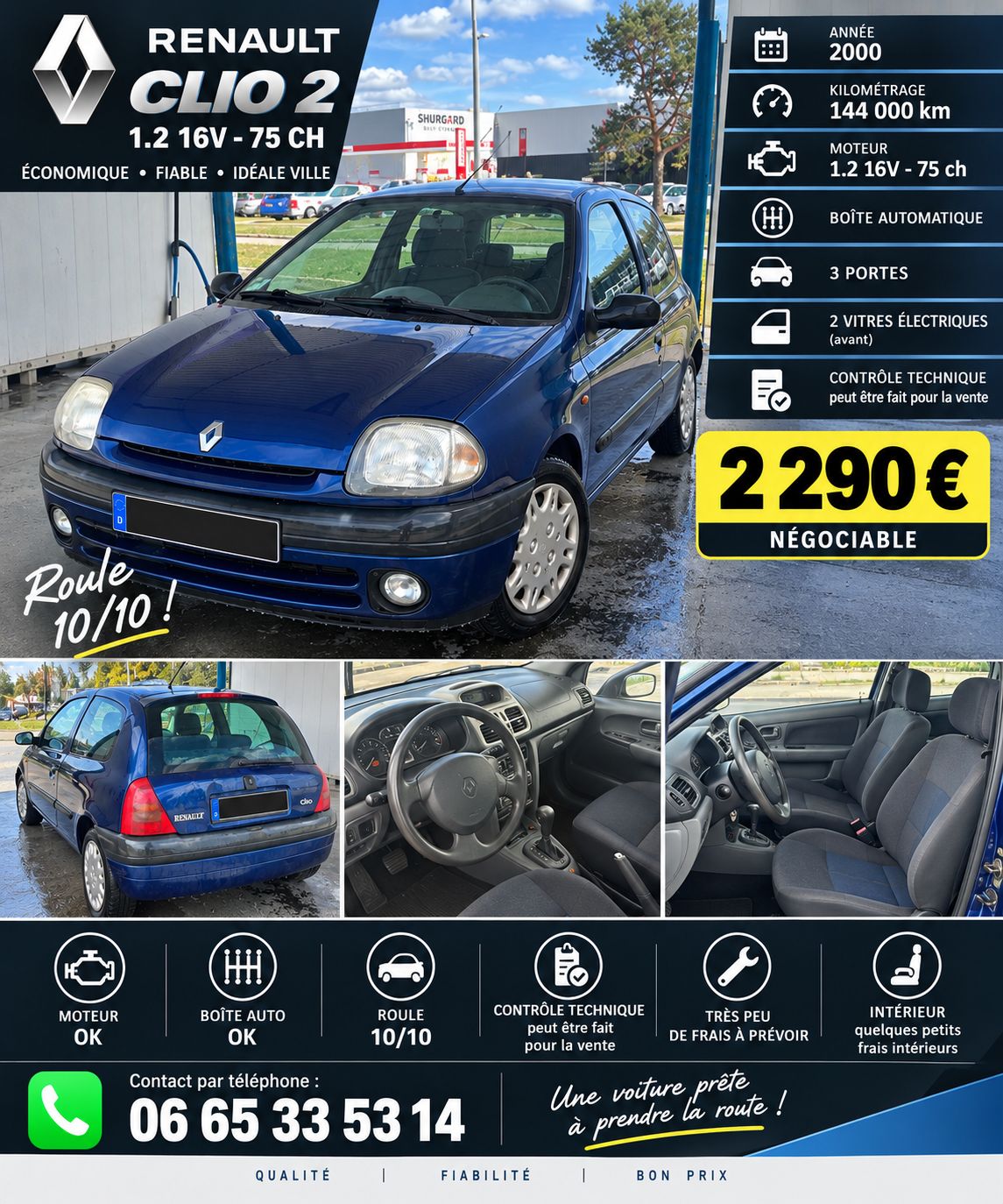 Renault clio 2 automatique