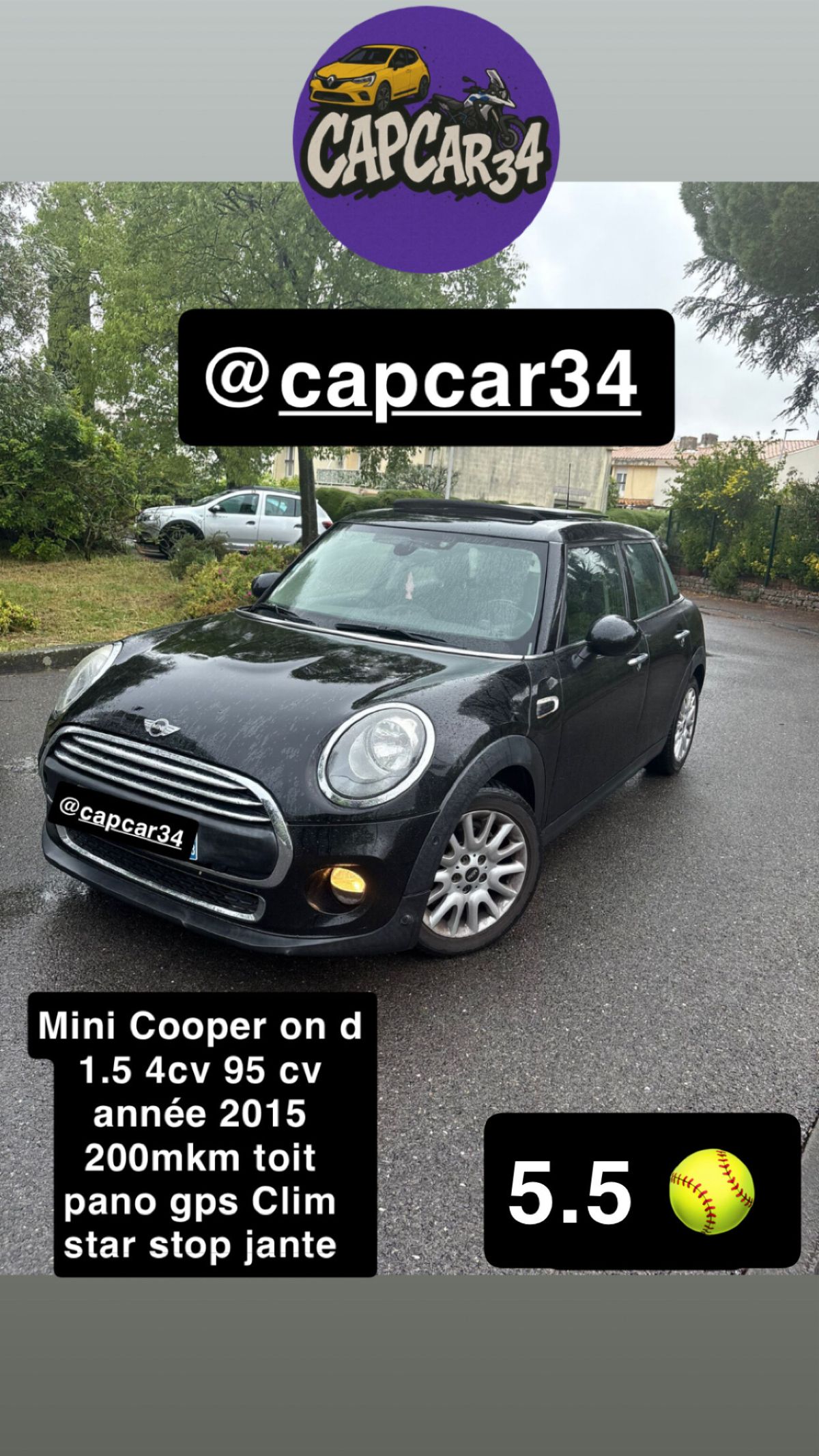 mini cooper on d année 2015
