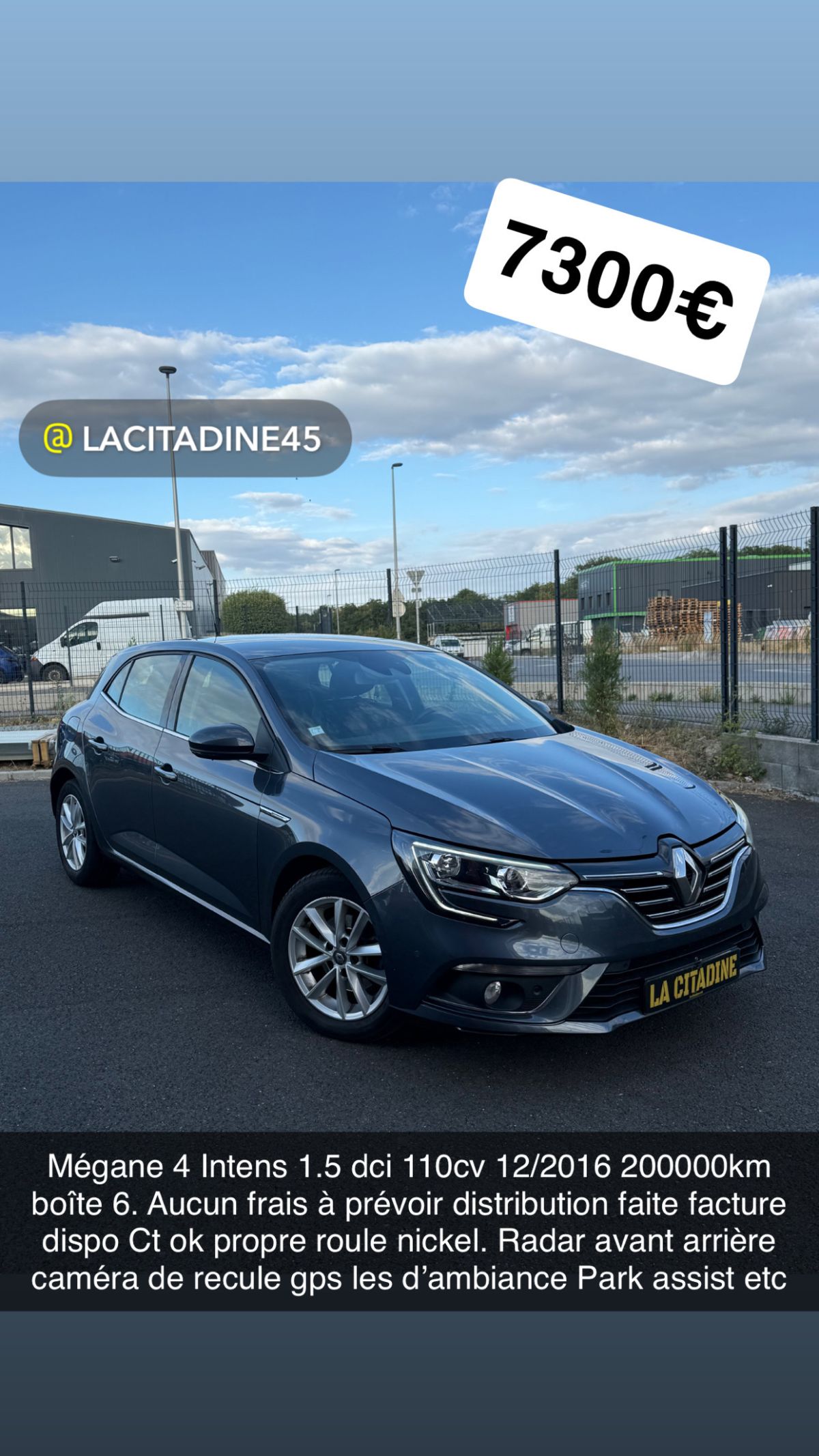 Photo de Mégane 4 intens 1.5dci 110cv